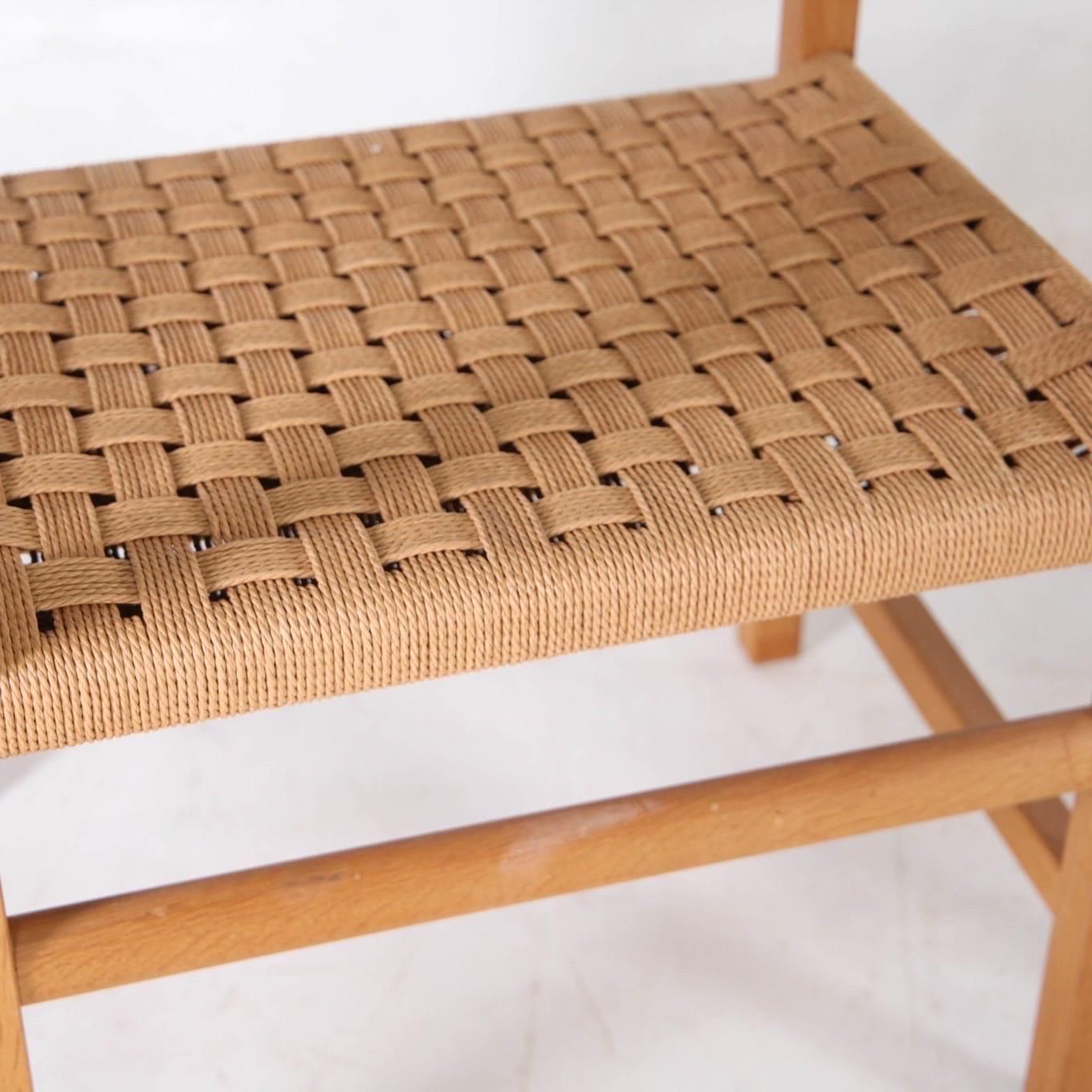 Pair Of Wood And Rope Armchairs photo for sale