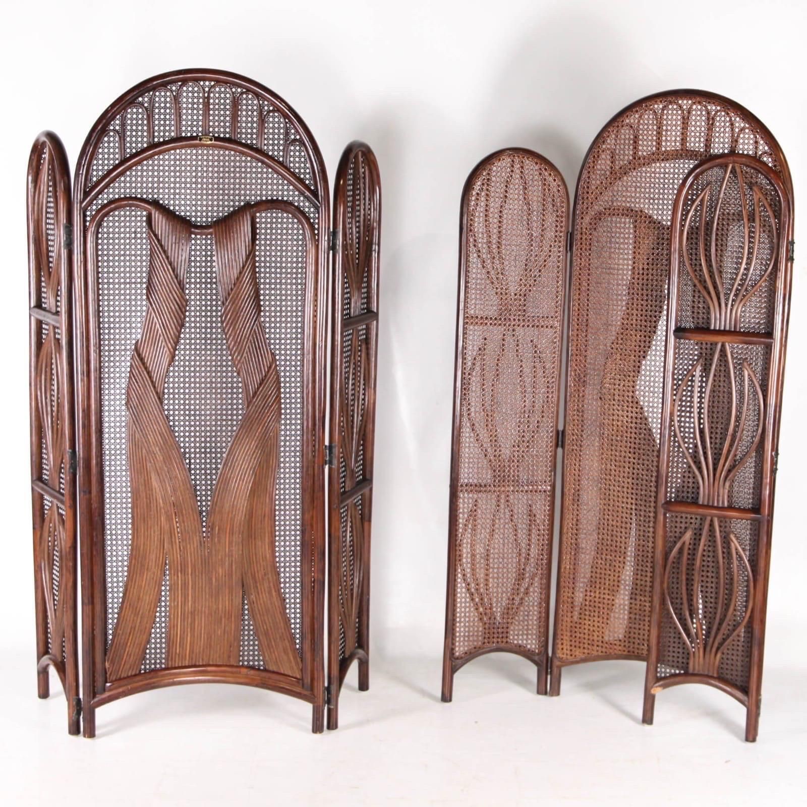 Pair Of Rattan Folding Screens photo buy