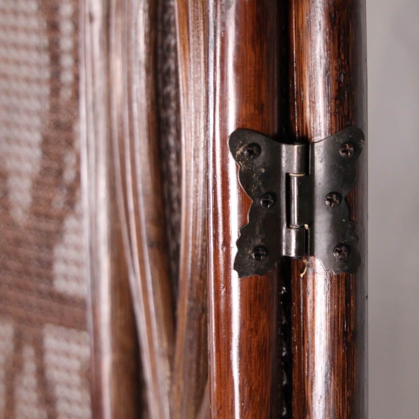 photo furniture Pair Of Rattan Folding Screens