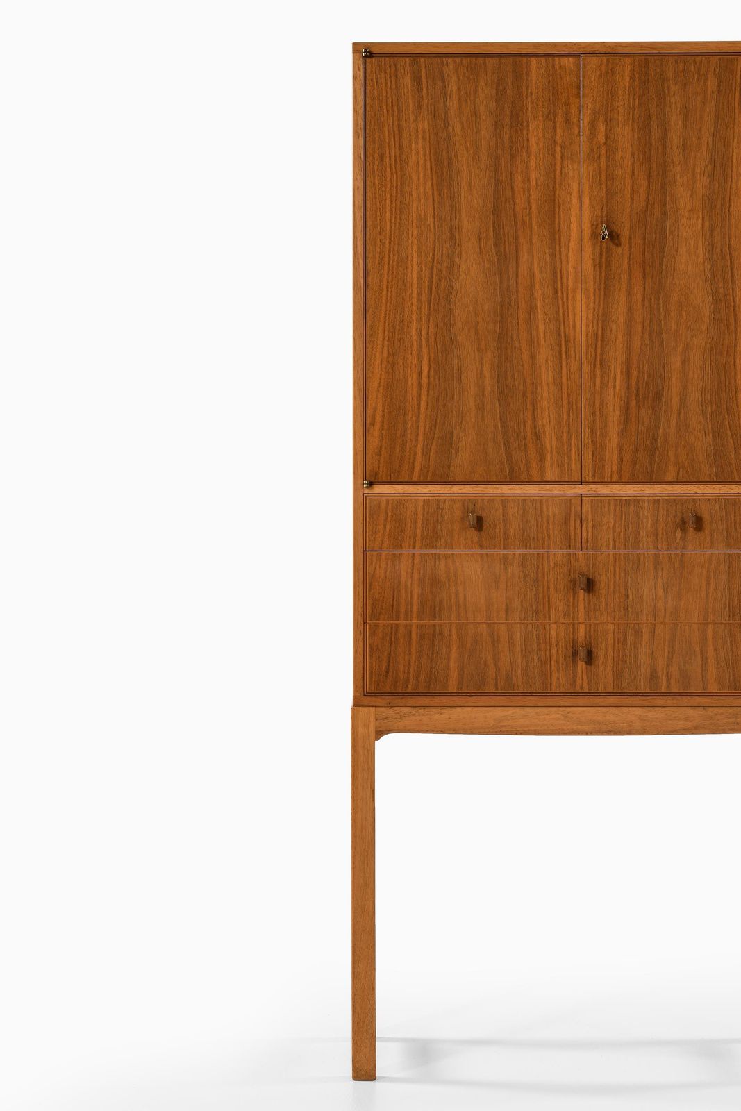 Cabinet, Model Lillbo, In Walnut By Carl Malmsten, 1950s photo for sale