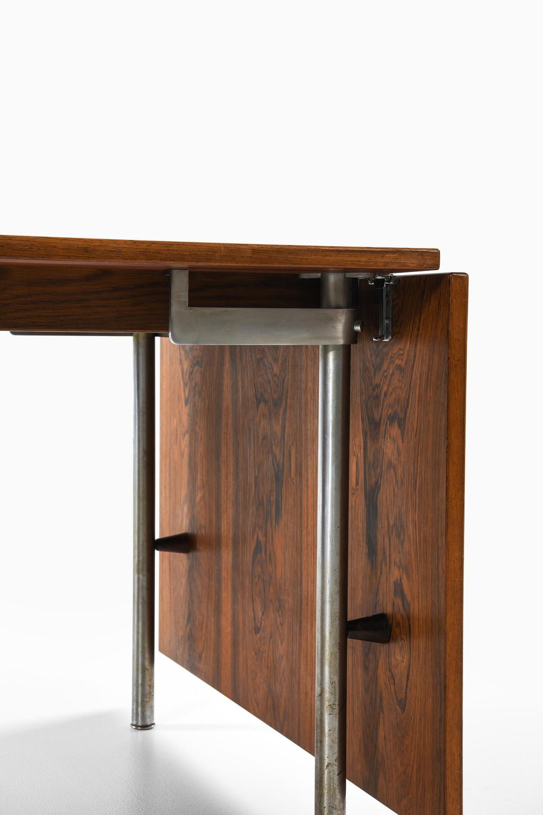 Dining Table, Model At 319, In Rosewood And Steel By Hans J. Wegner, 1960s photo for sale