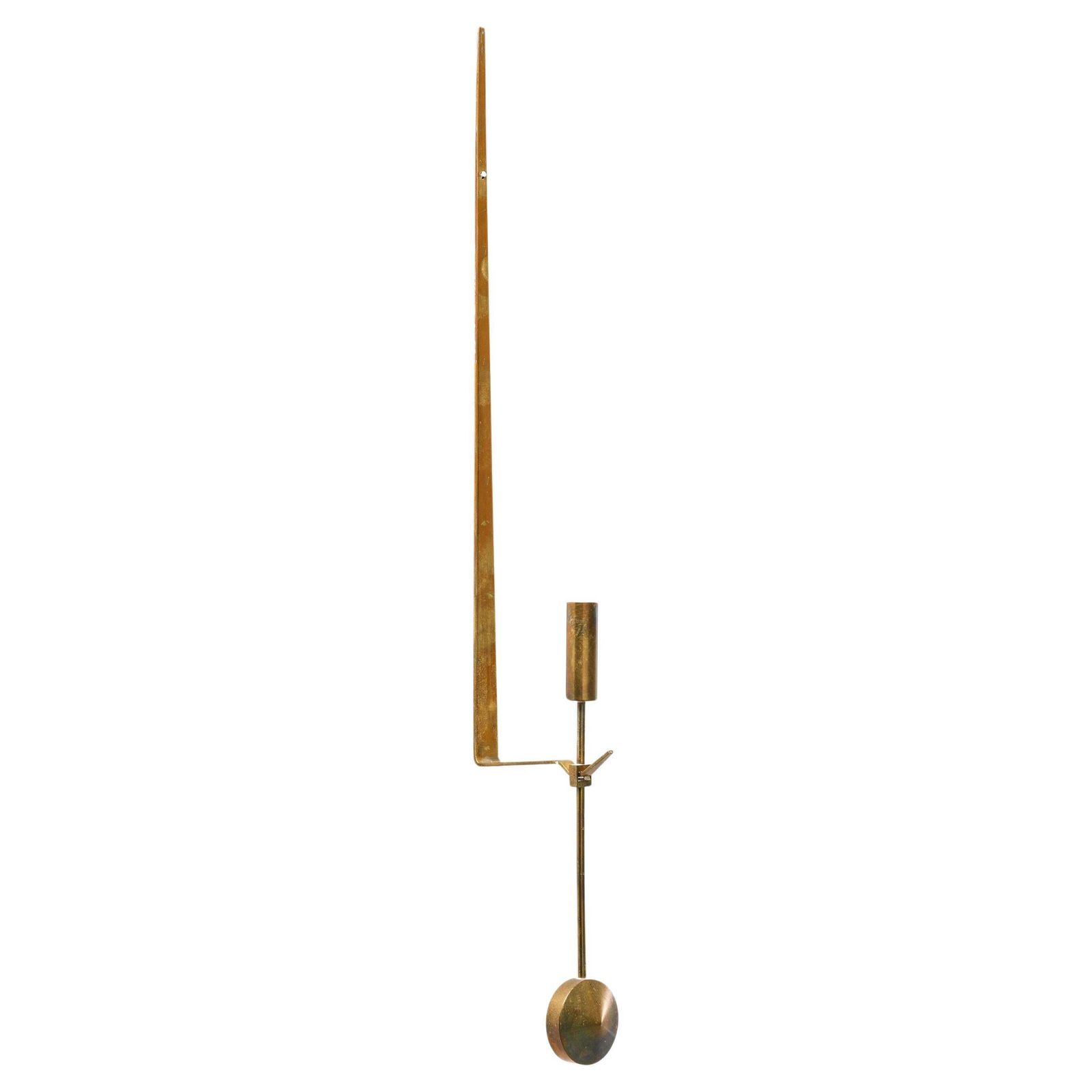 Candlesticks In Brass By Pierre Forssell For Skultuna, 1950s