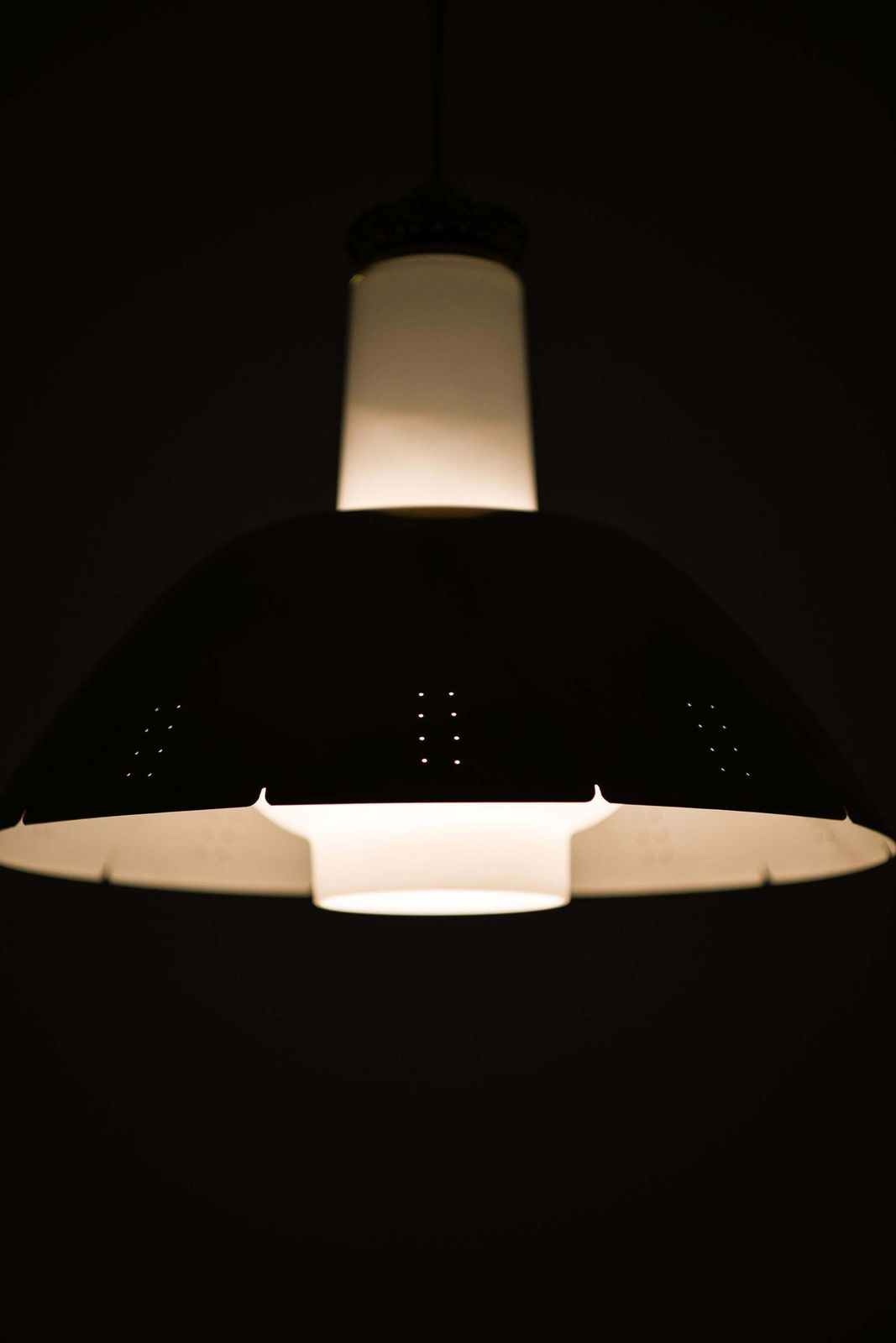 Pair Of Ceiling Lamps, Model K2 20, In Brass By Paavo Tynell, 1950s photo vinterior