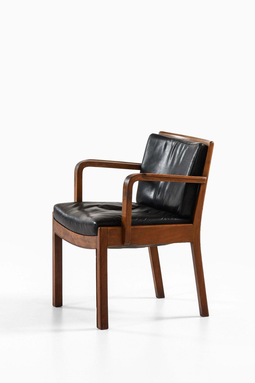 Armchair In Mahogany And Leather By Tove & Edvard Kindt Larsen, 1930s photo Furniture