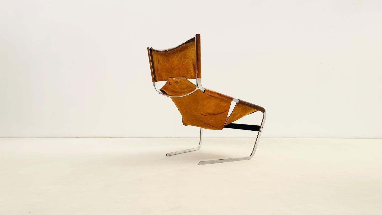 'F444'  Leather Lounge Chair By Pierre Paulin For Artifort photo buy