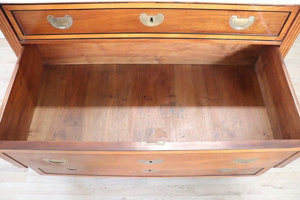 Antique Walnut Chest Of Drawers With Marble Top, 1700s photo 2762.0