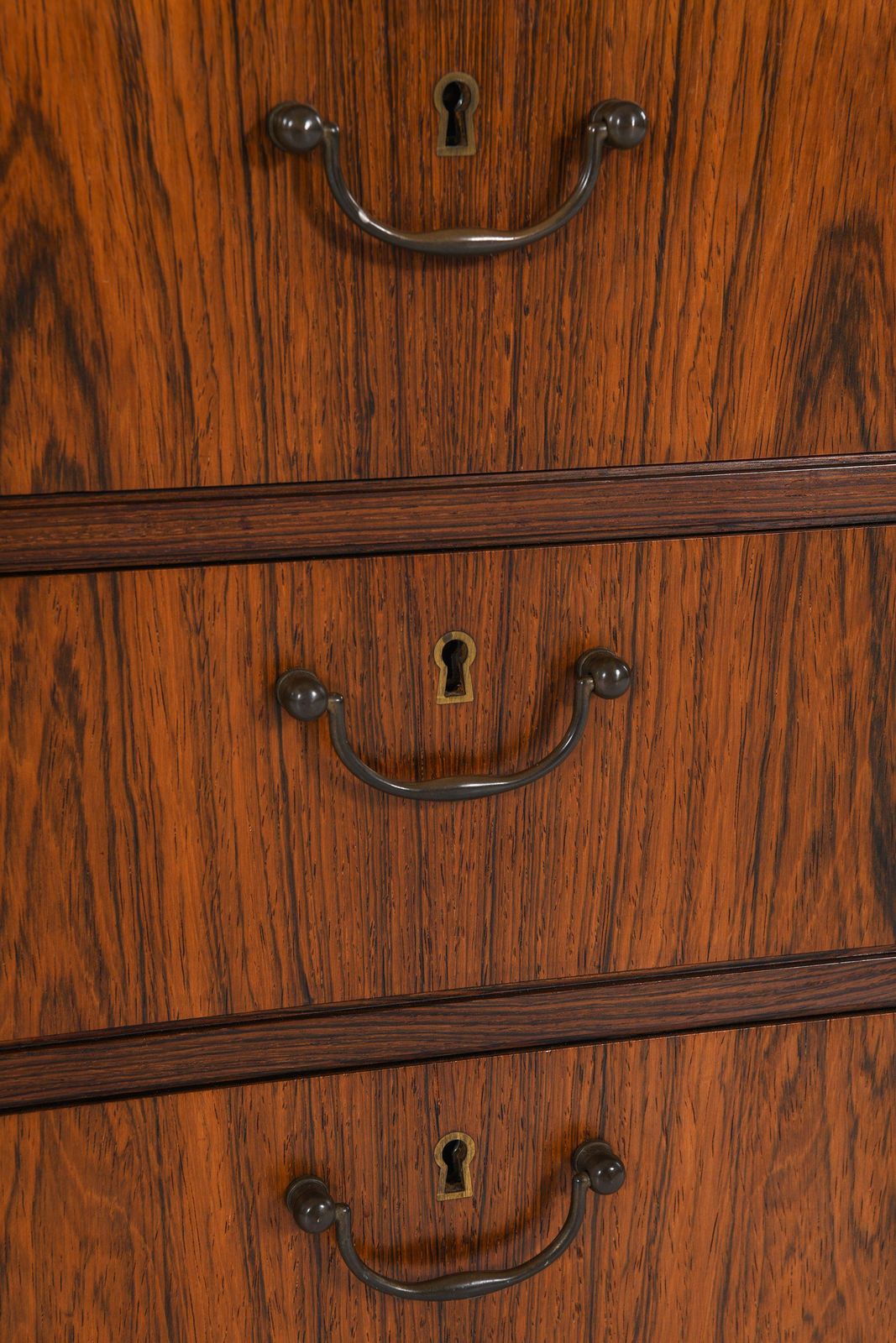 Dressing Table / Vanity / Bureau In Rosewood And Brass By Frode Holm, 1950's photo 14582.0