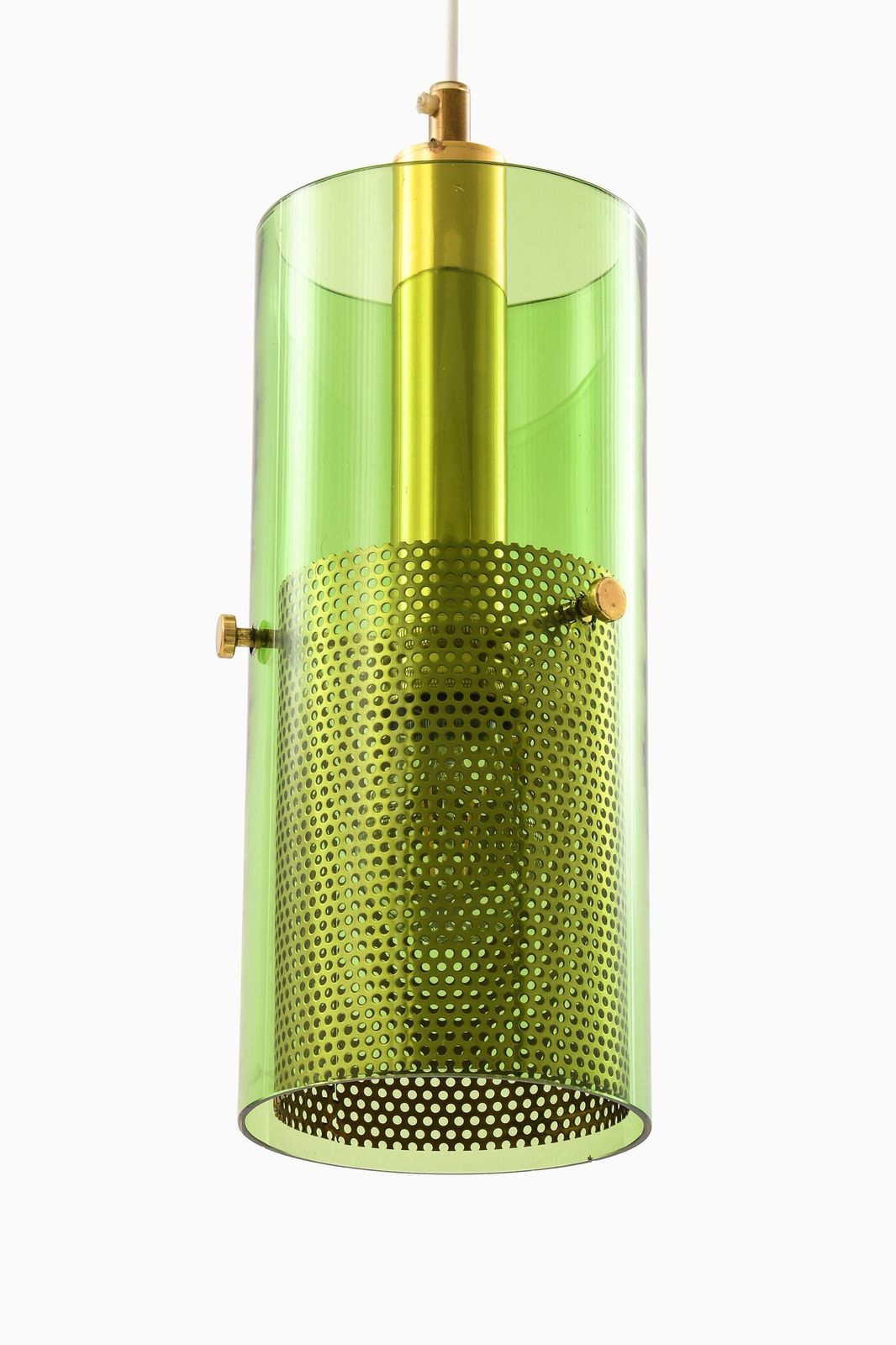 Ceiling Lamp In Brass And Original Glass By Hans Agne Jakobsson, 1950's photo furniture