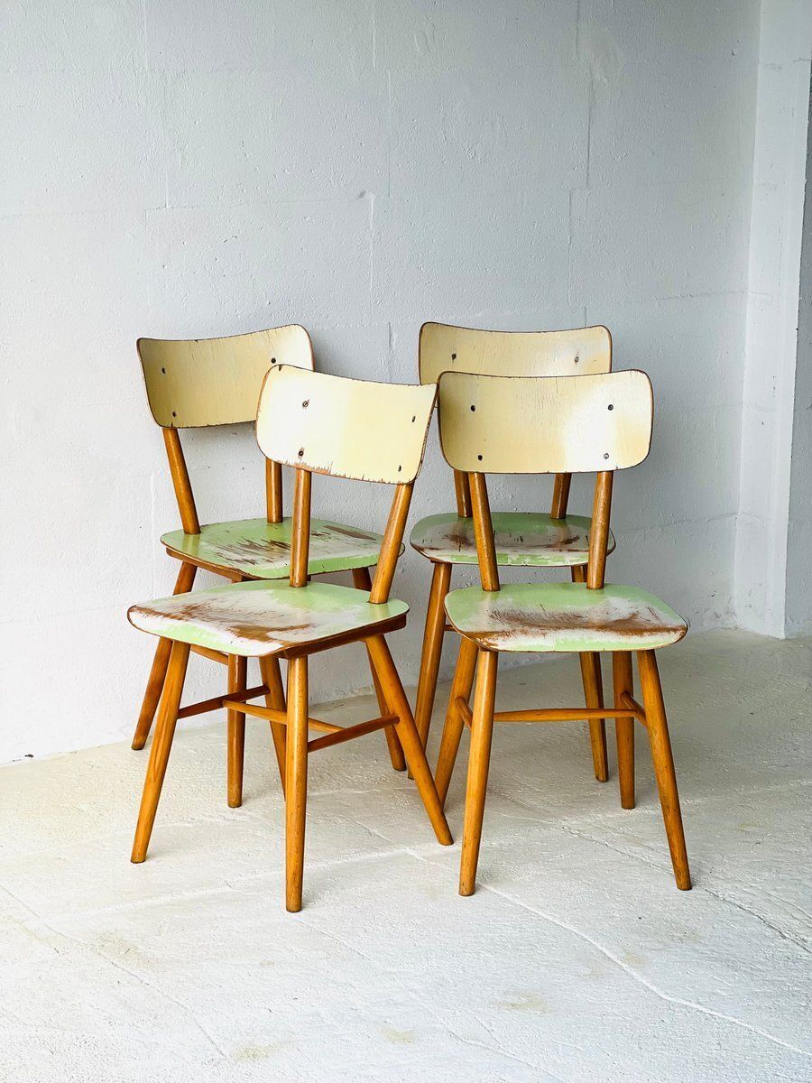 photo buy Eetkamerstoelen Van Ton, 1960, Set Van 4
