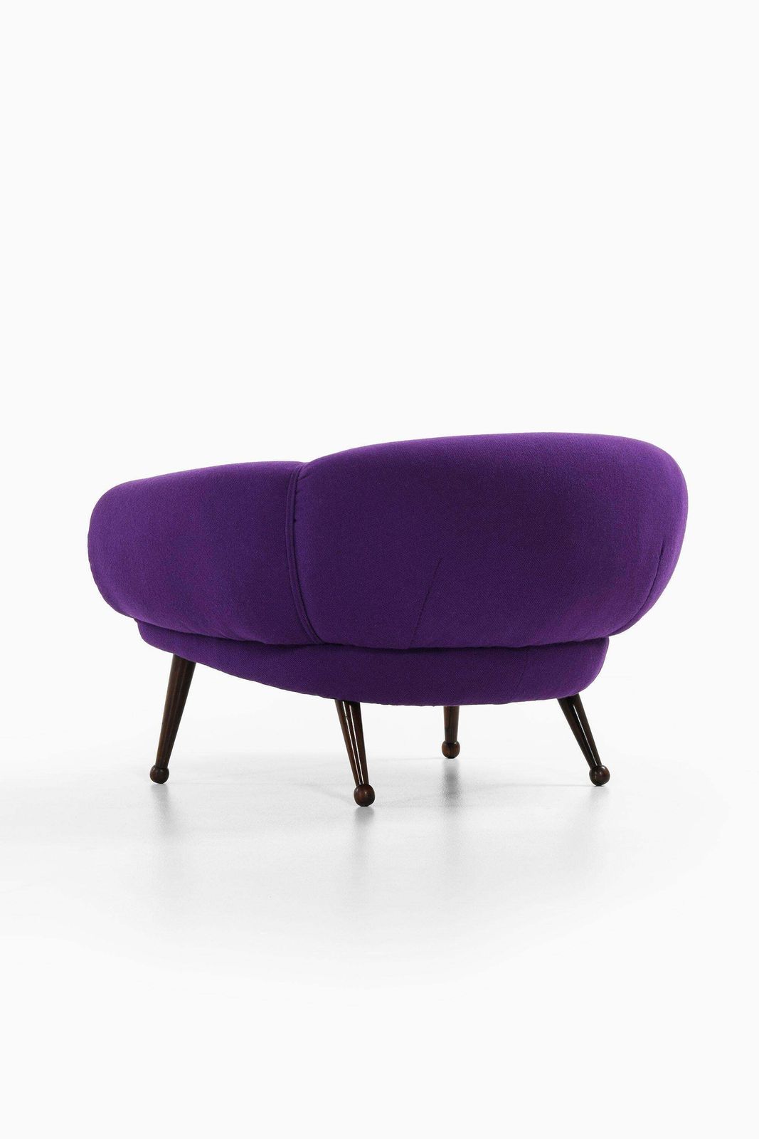 Easy Chair In Rosewood With Upholstered Kvadrat Fabric By Illum Wikkelsø, 1950's photo 23257.0