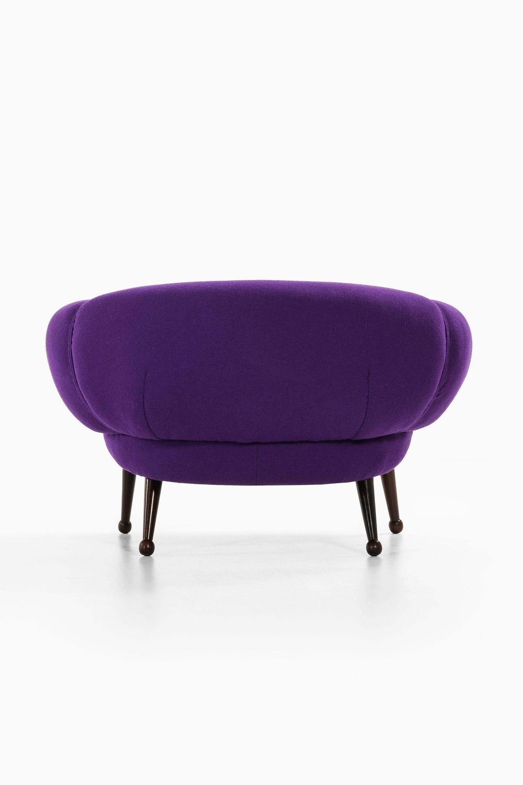 Easy Chair In Rosewood With Upholstered Kvadrat Fabric By Illum Wikkelsø, 1950's photo vinterior