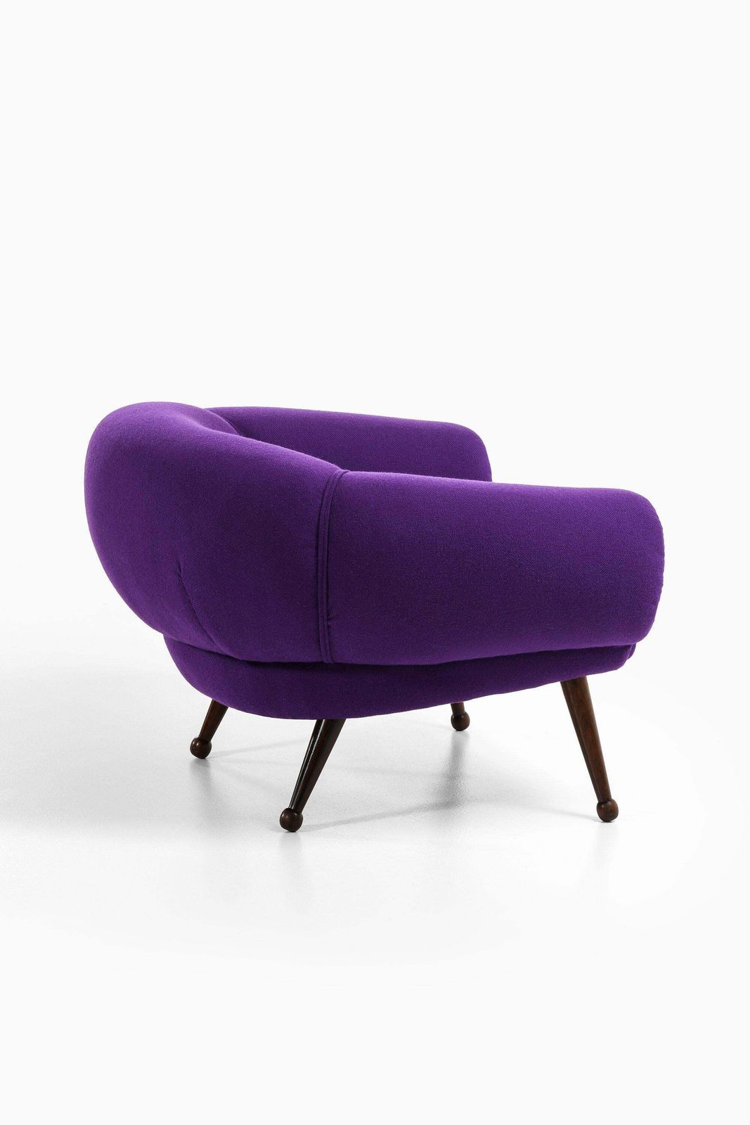 Easy Chair In Rosewood With Upholstered Kvadrat Fabric By Illum Wikkelsø, 1950's photo buy