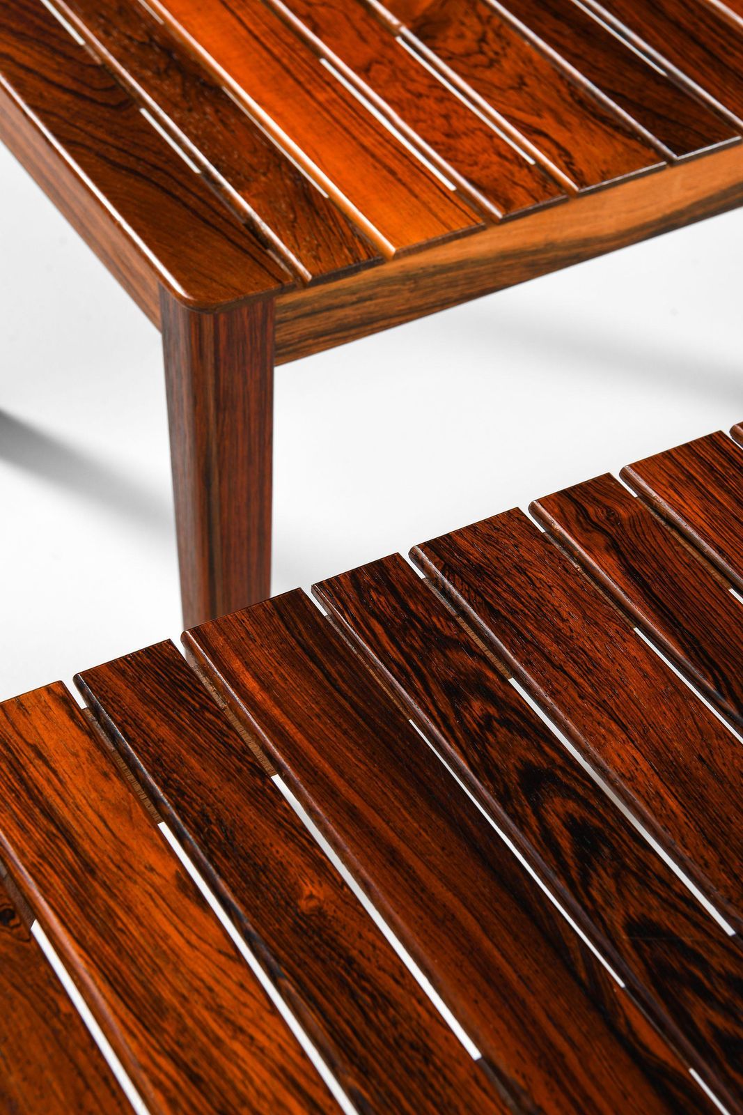 Pair Of Side Tables / Benches In Solid Rosewood, 1960's photo 10138.0