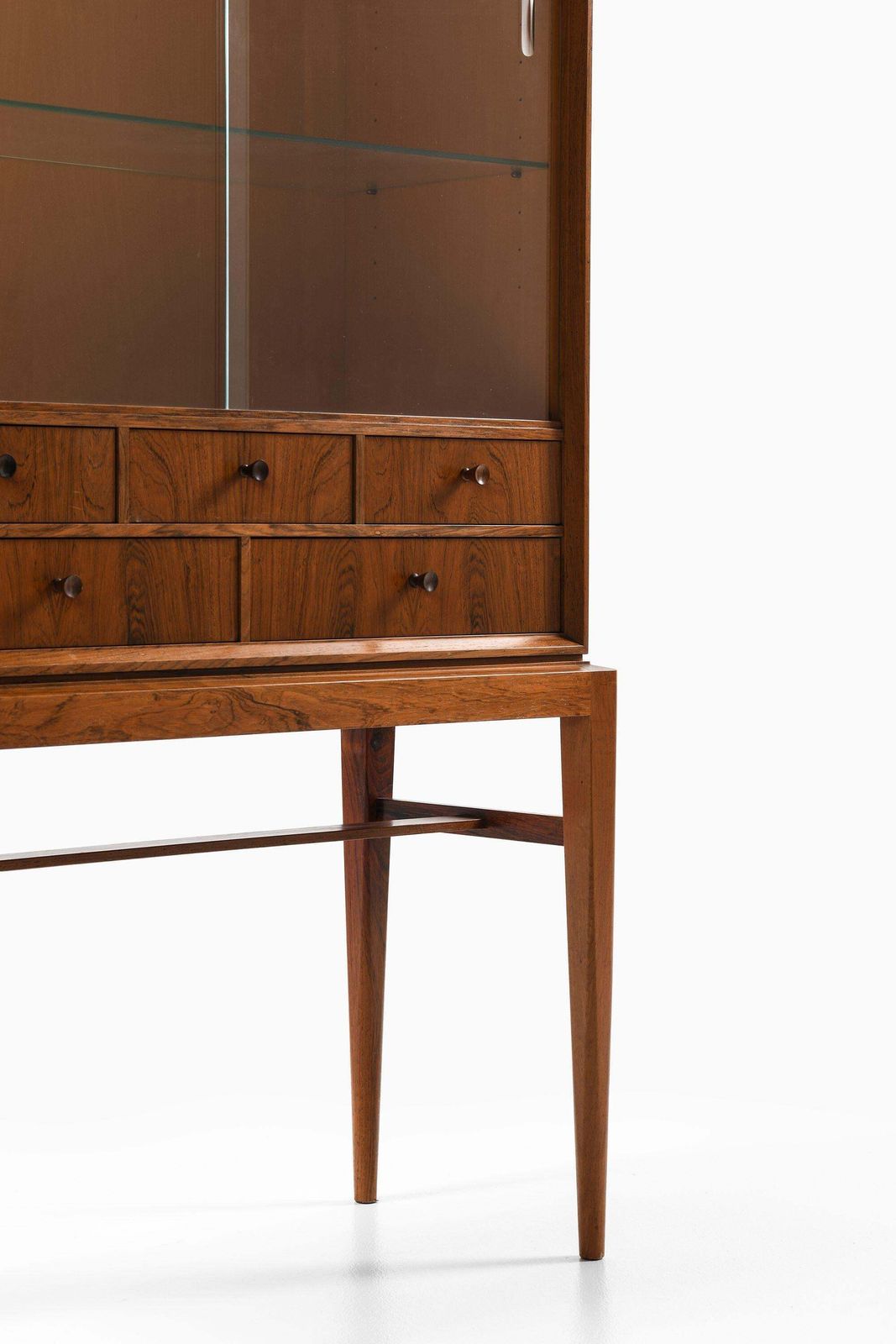 Cabinet In Rosewood, Beech And Glass By Svante Skogh, 1950's photo Furniture