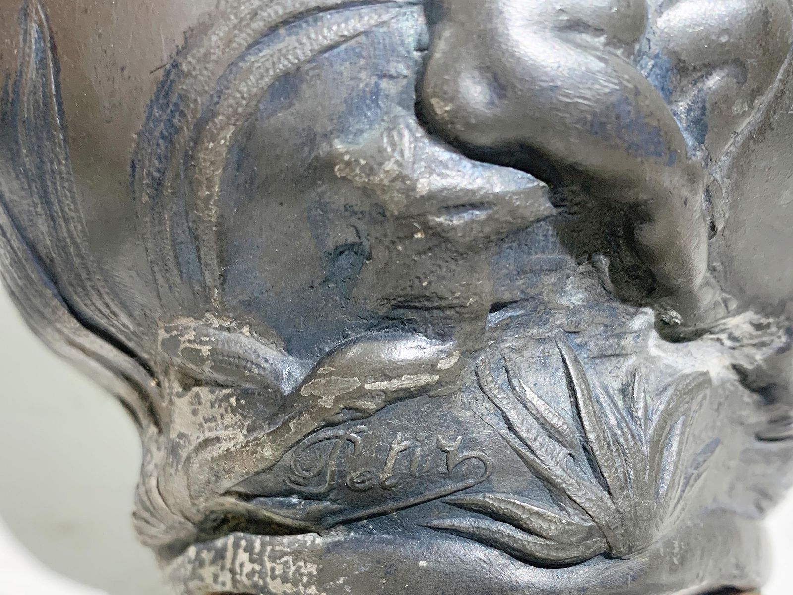 Art Nouveau Pewter Pitcher By Jean Maurice Petizon, Signed "Petiz" , Circa 1920 photo buy