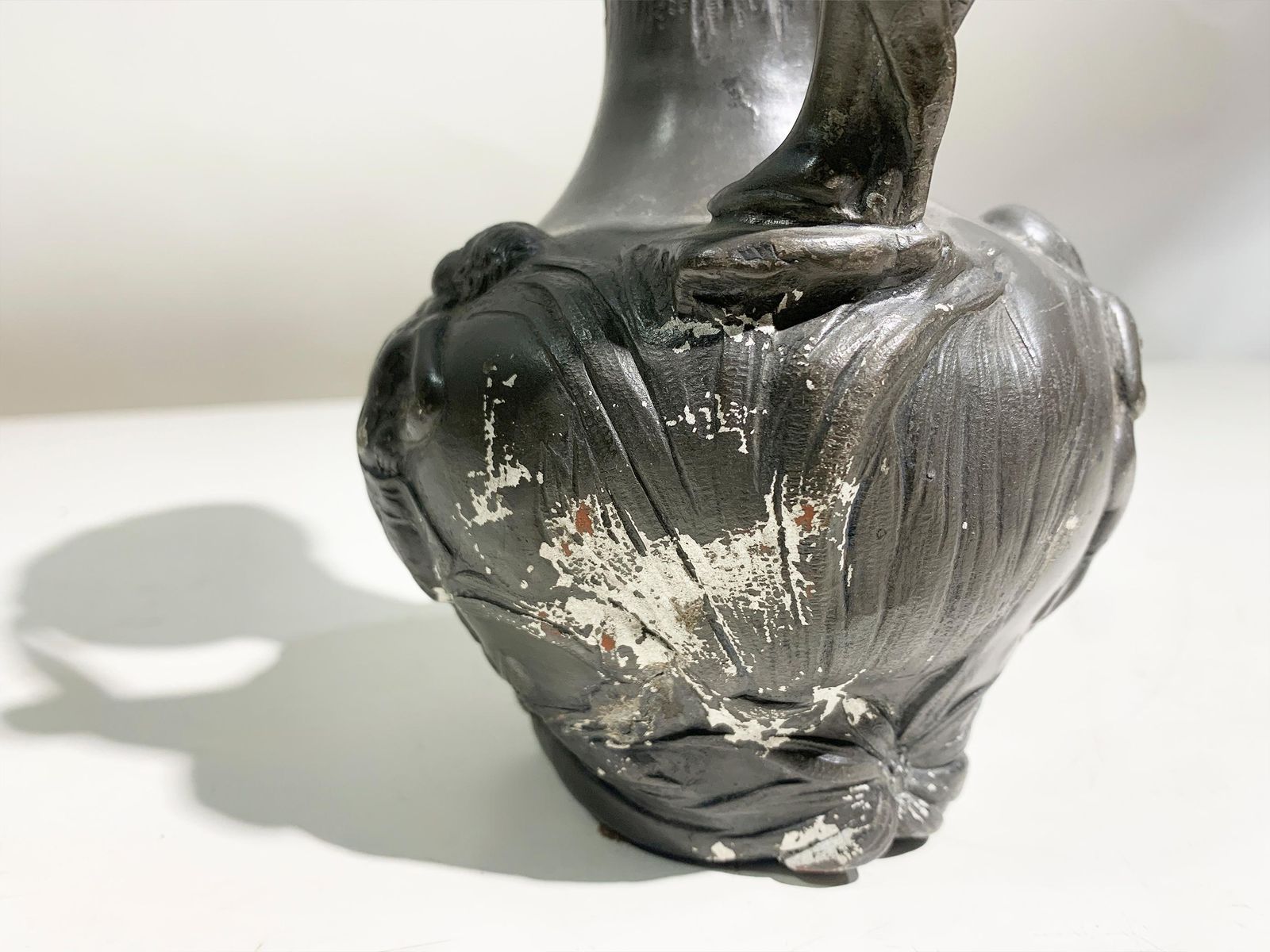 Home Decor Art Nouveau Pewter Pitcher By Jean Maurice Petizon, Signed "Petiz" , Circa 1920 photo