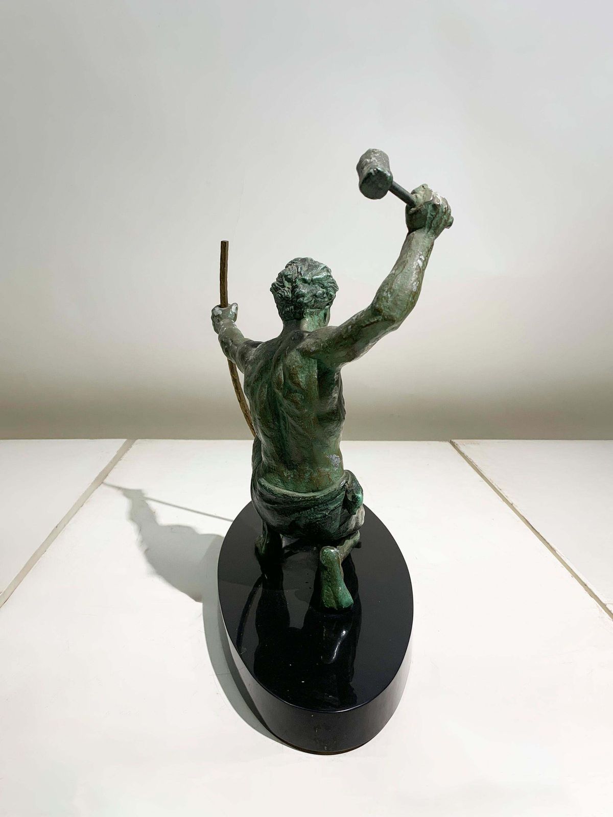 Jean De Roncourt Art Deco "The Blacksmith" Sculpture Engraved "G. Hervor", 1930s photo 3643.0