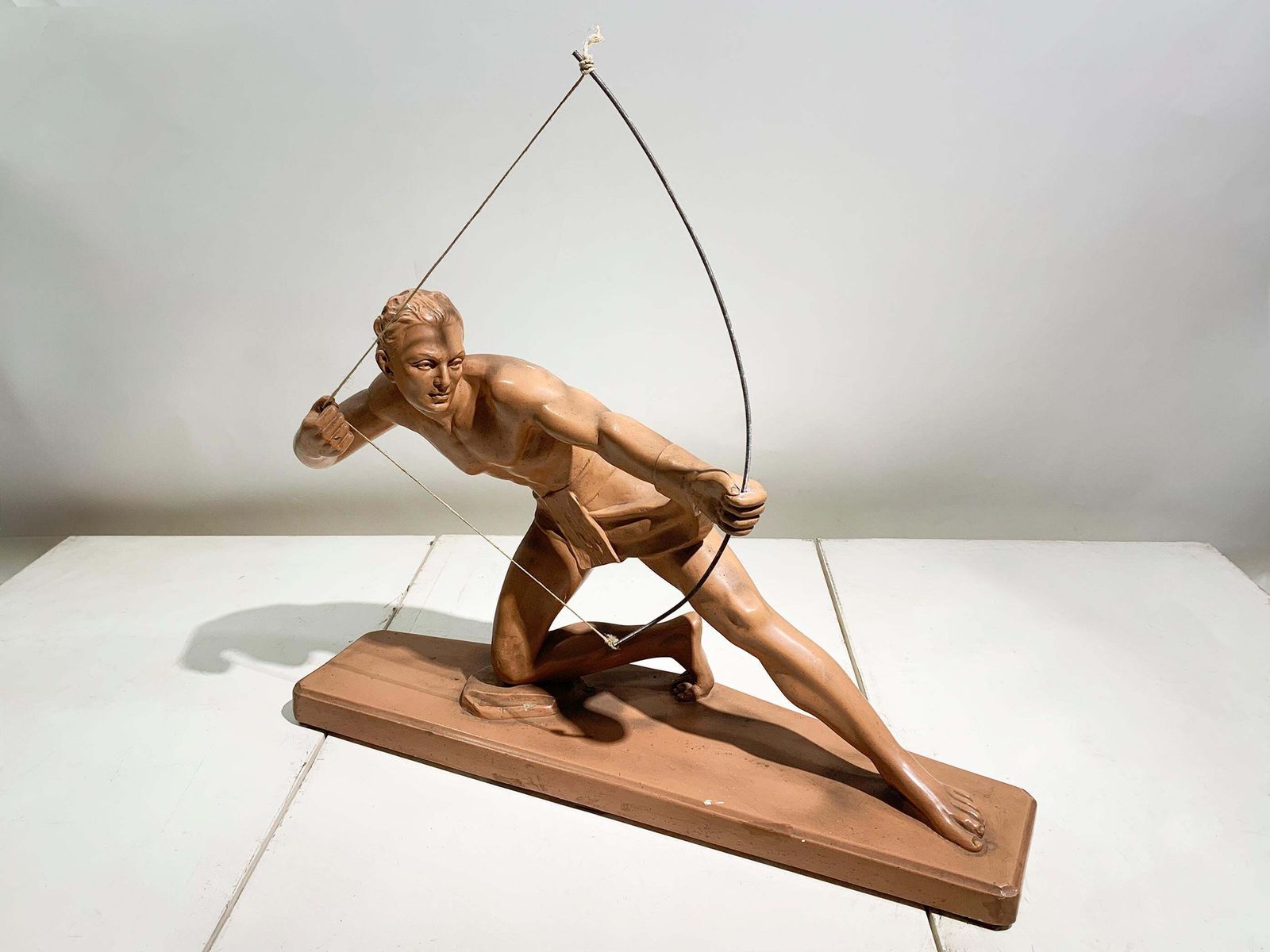 Art Deco Archer Sculpture In Terracotta Attributed Salvatore Melani, Circa 1920s photo furniture
