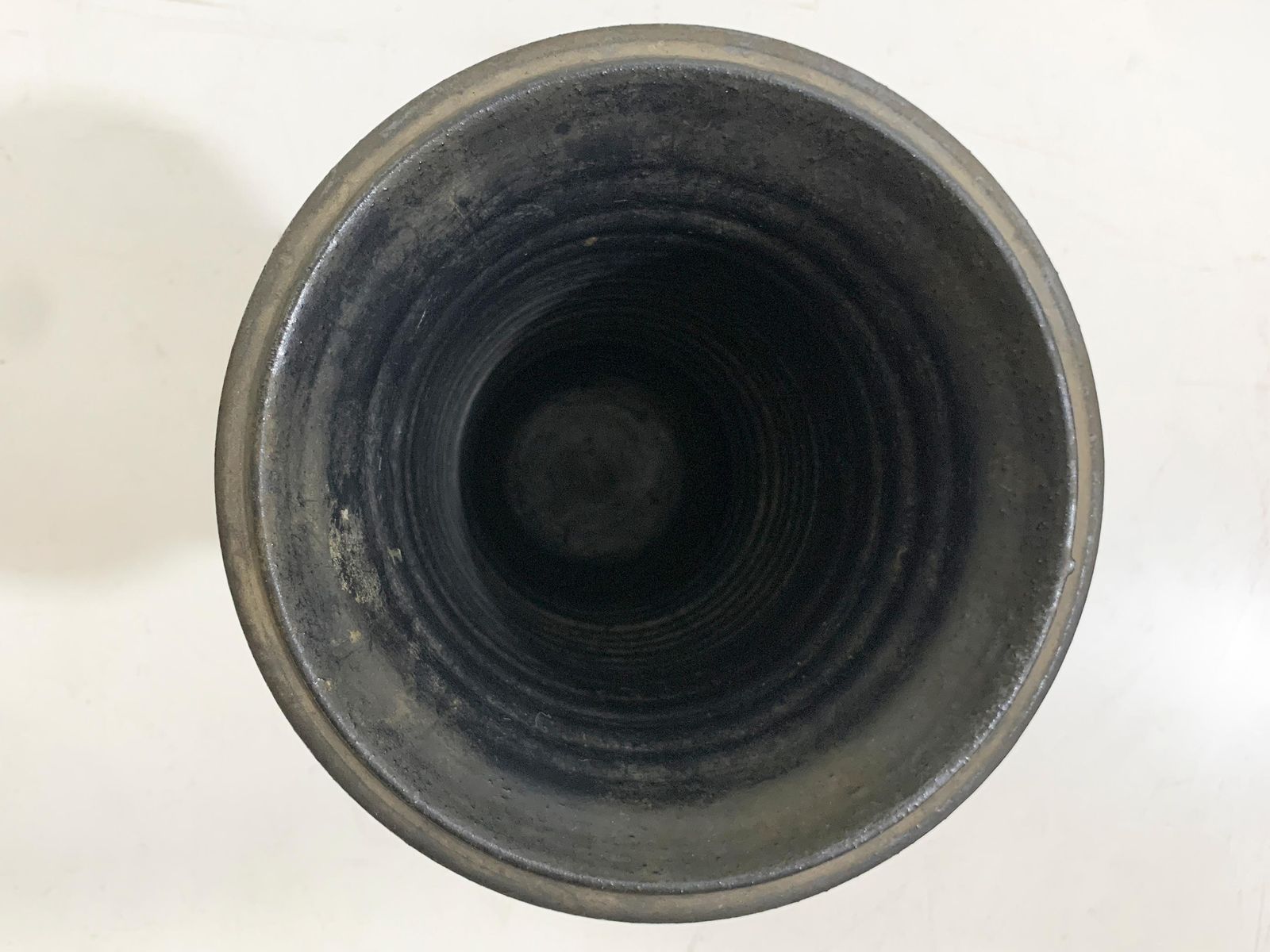 Jean Marais Black Glazed Ceramic Vase, Signed "Jean Marais", France, Circa 1960s photo furniture