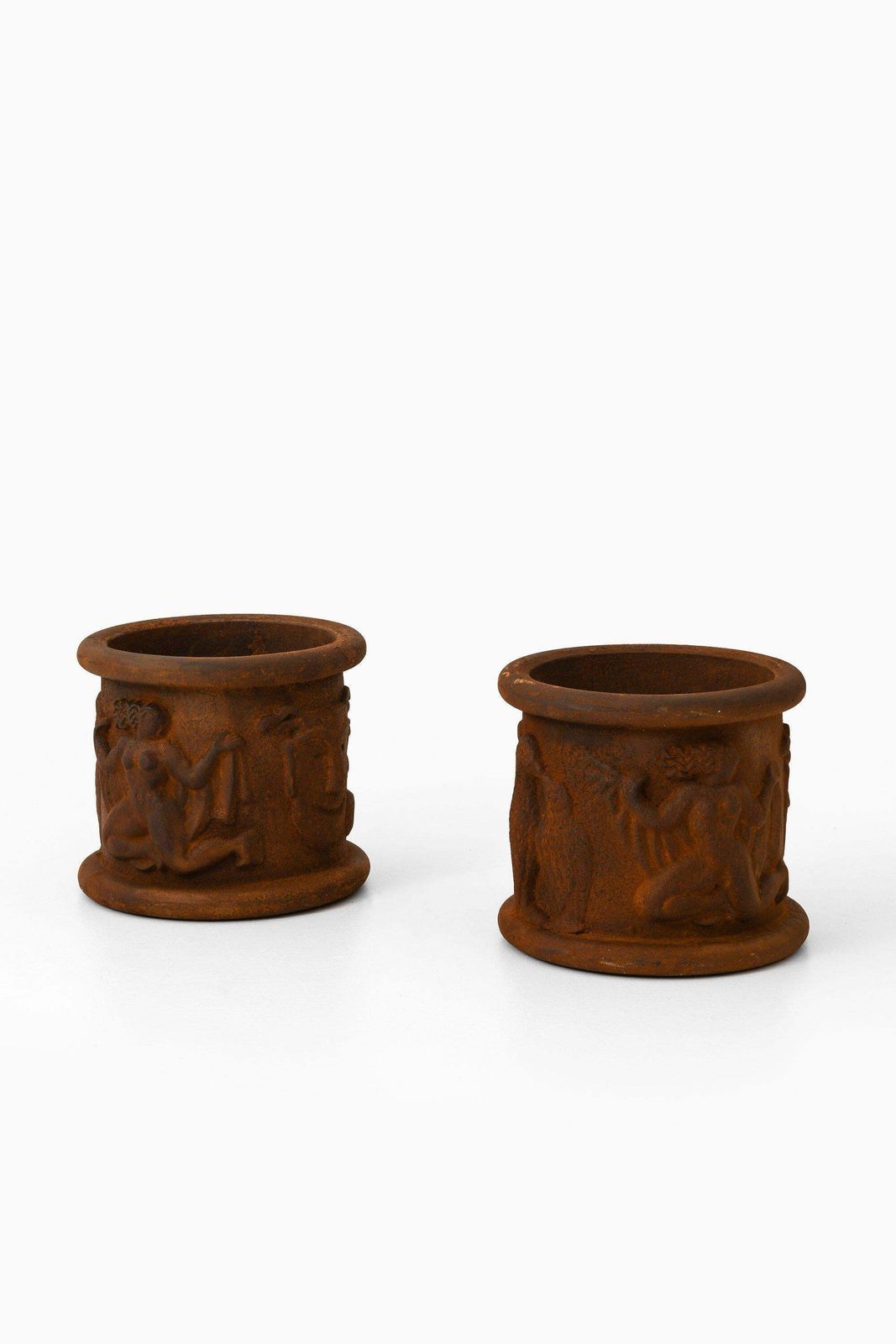 Pair Of Urns No.1 In Cast Iron By Anna Petrus, 1927 photo furniture
