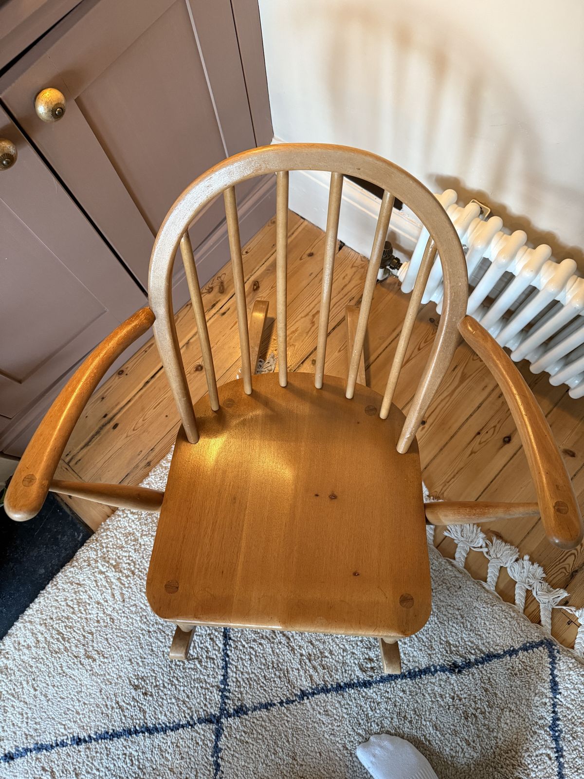 Ercol Windsor Elm Rocking Chair(s) 1950 1960s photo vintage