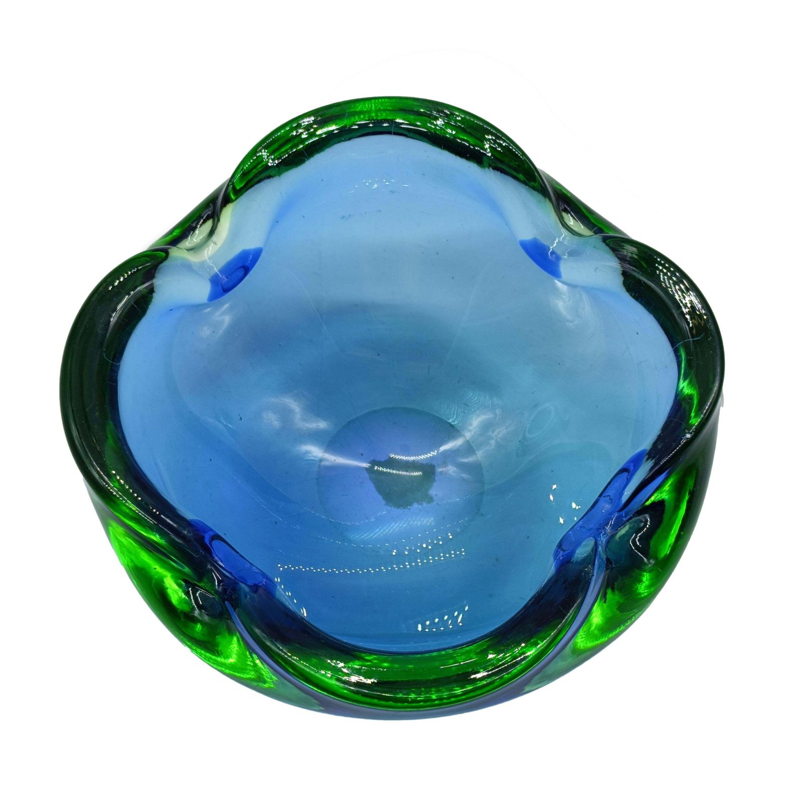Flavio Poli Submerged Murano Glass Centerpiece, Italy 1960s photo for sale
