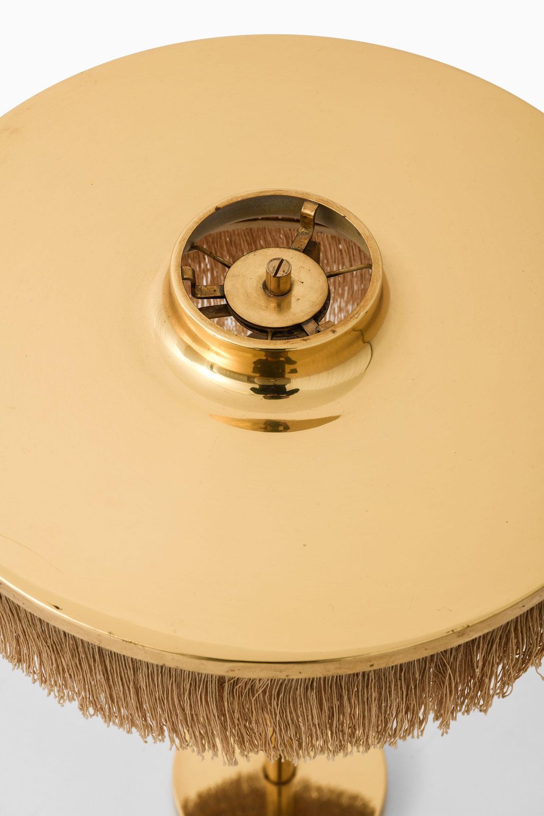 Table Lamp In Brass And Silk Fringes By Hans Agne Jakobsson, 1950's photo buy