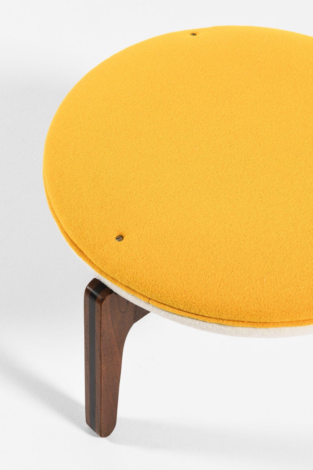 Stool In Teak And Wool Fabric From Kvadrat By Svend Ellekær, 1962 photo for sale
