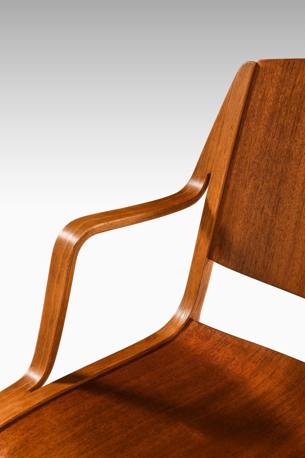 Pair Of Easy Chairs In Teak & Beech By Peter Hvidt & Orla Mølgaard Nielsen, 1951 photo vintage