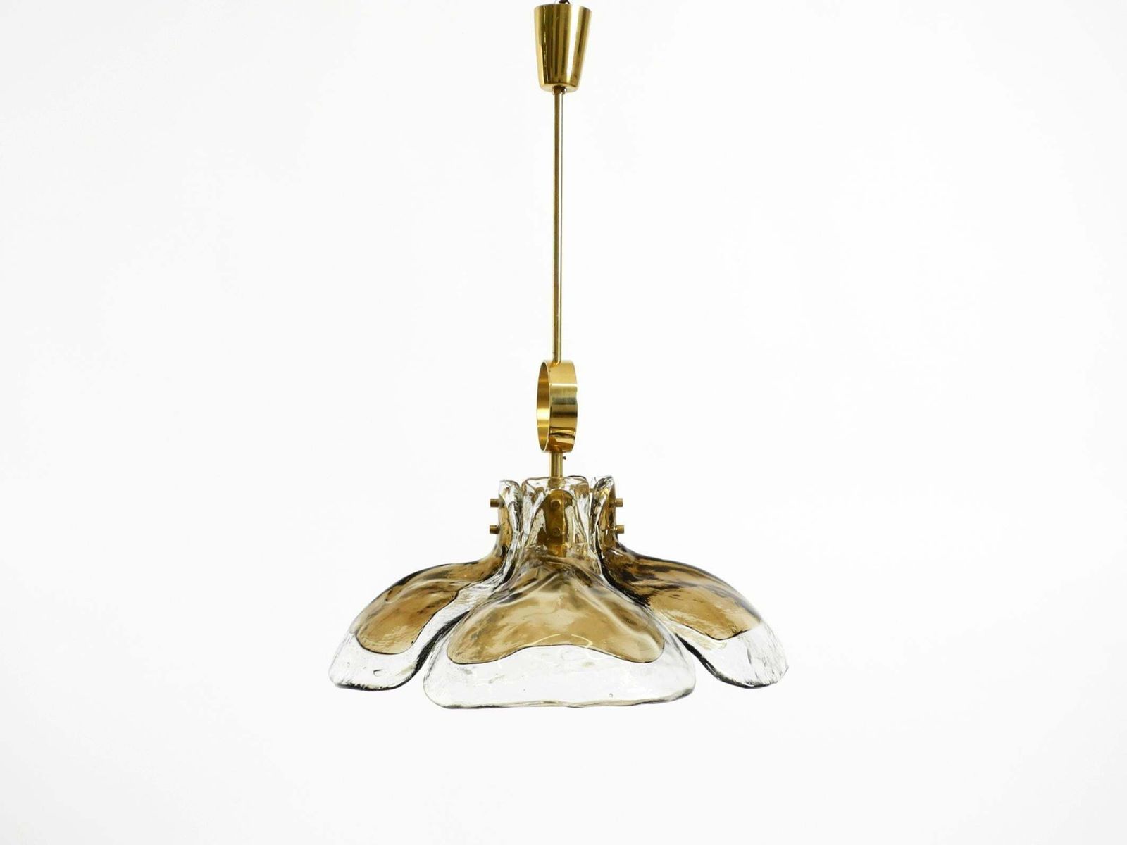 Beautiful 1960s J.T. Kalmar Franken Heavy Murano Glass Floral Ceiling Lamp photo furniture