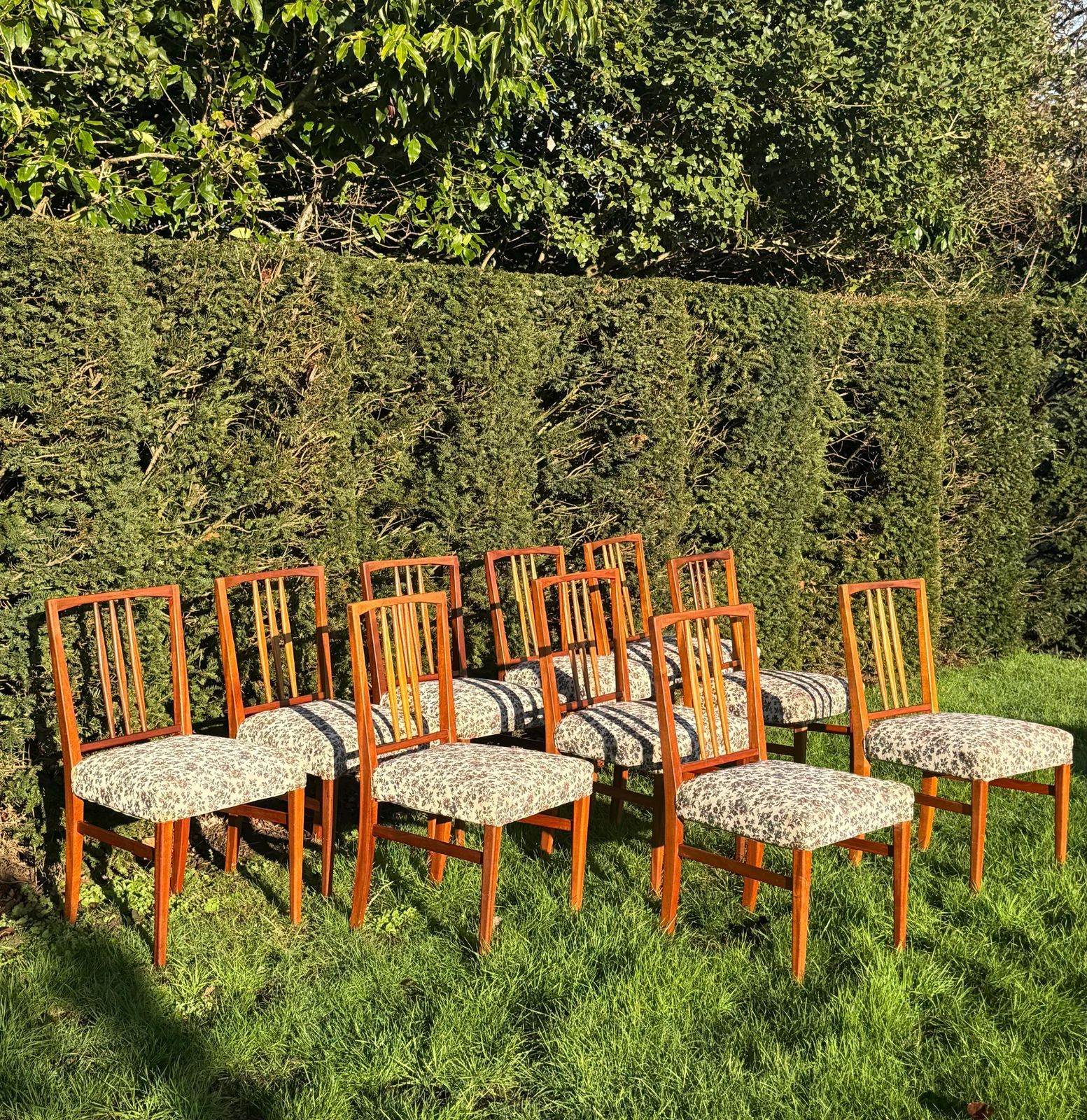Ten Mid Century Teak Dining Chairs By Gordon Russell 1960 photo for sale