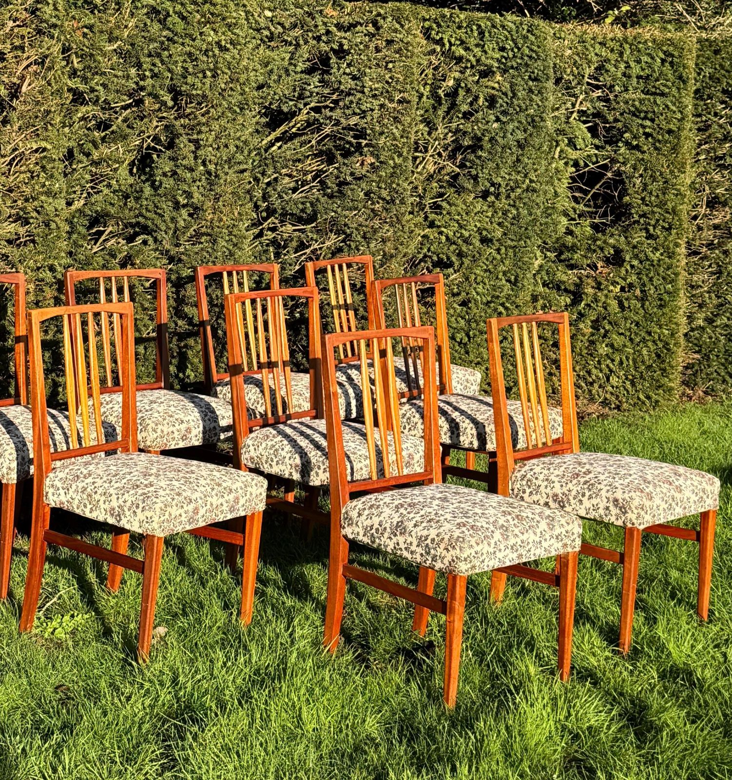 Ten Mid Century Teak Dining Chairs By Gordon Russell 1960 photo buy