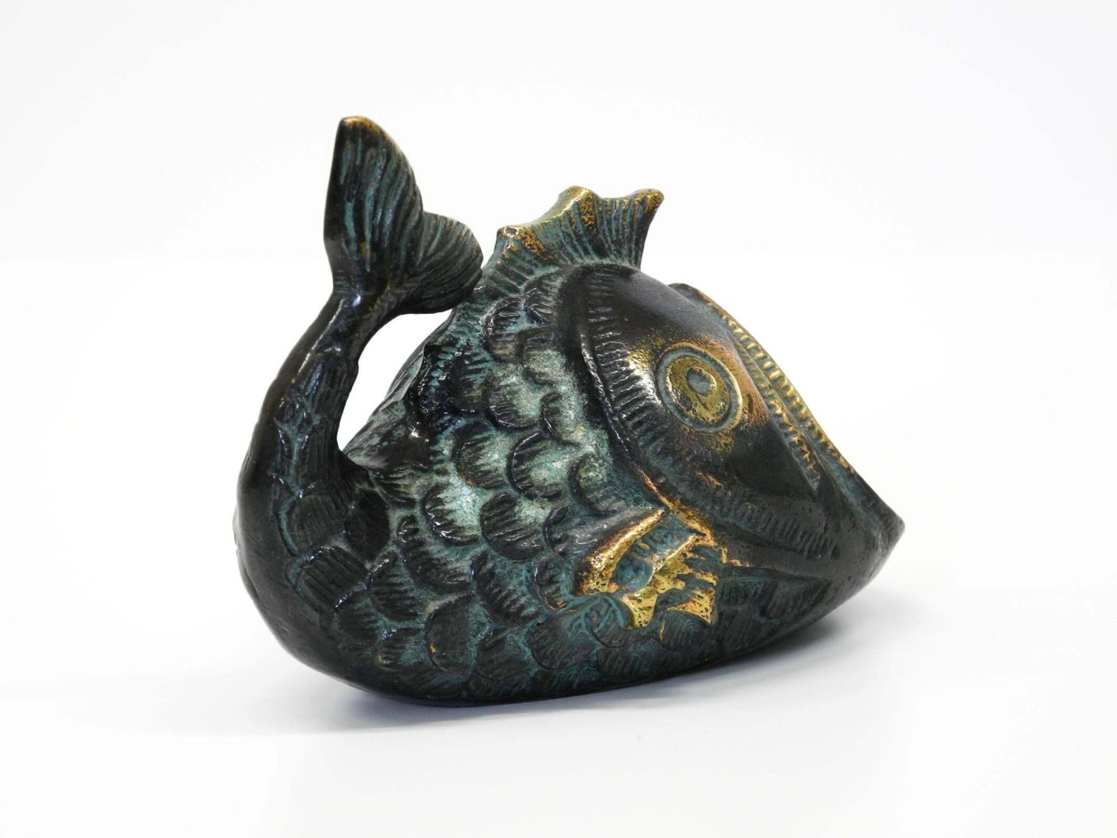 Mid Century Bronze Table Or Hand Ashtray By Walter Bosse In The Shape Of A Fish photo furniture