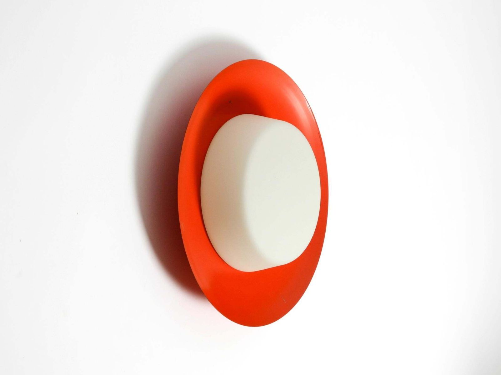 50s Wall Or Ceiling Lamp Made Of Glass With Metal Reflector From Kaiser Leuchten photo furniture