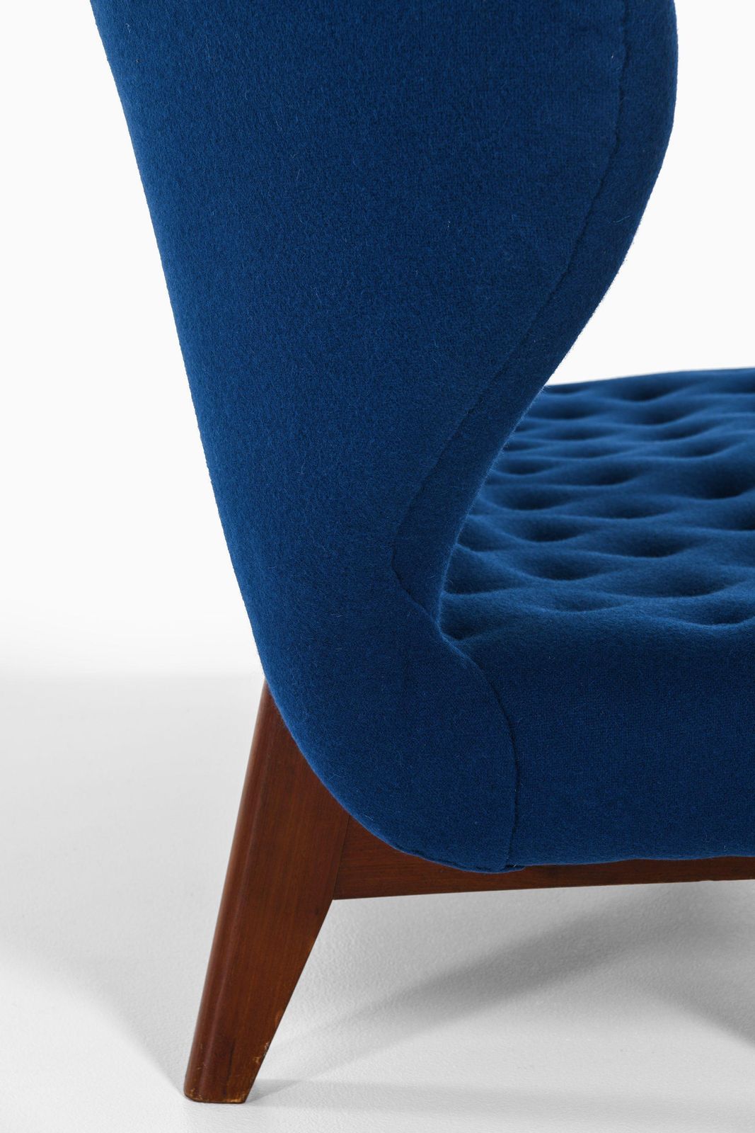 photo furniture Sofa In Teak And Reupholstered In Kvadrat Fabric, 1940's