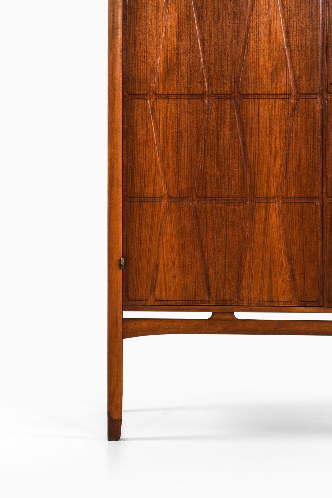 Cabinet In Teak, Beech, Brass And Rosewood By Yngve Ekström, 1950's photo Furniture