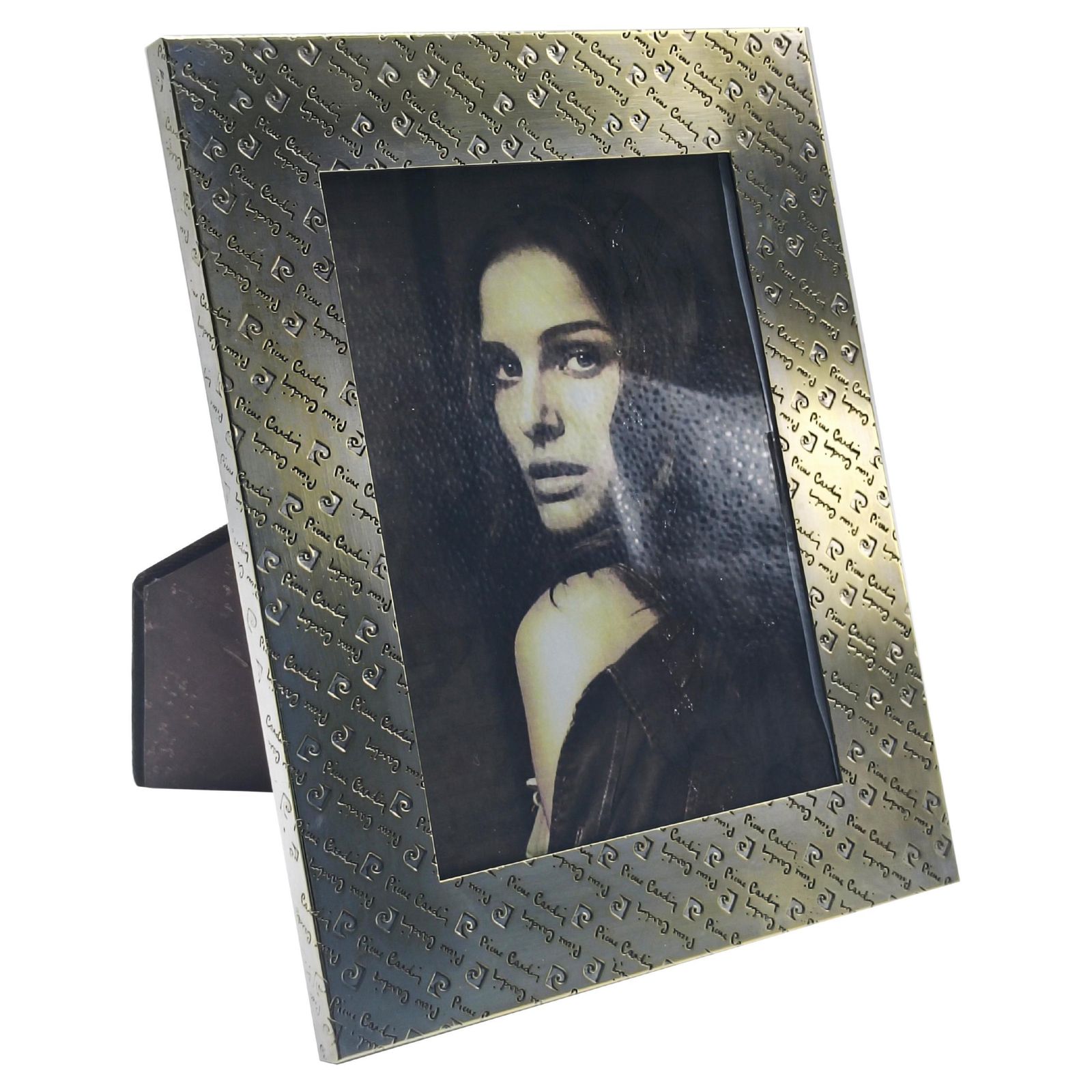 Pierre Cardin Cornice Portafoto Rettangolare In Ottone, Firma Incisa, 1970s