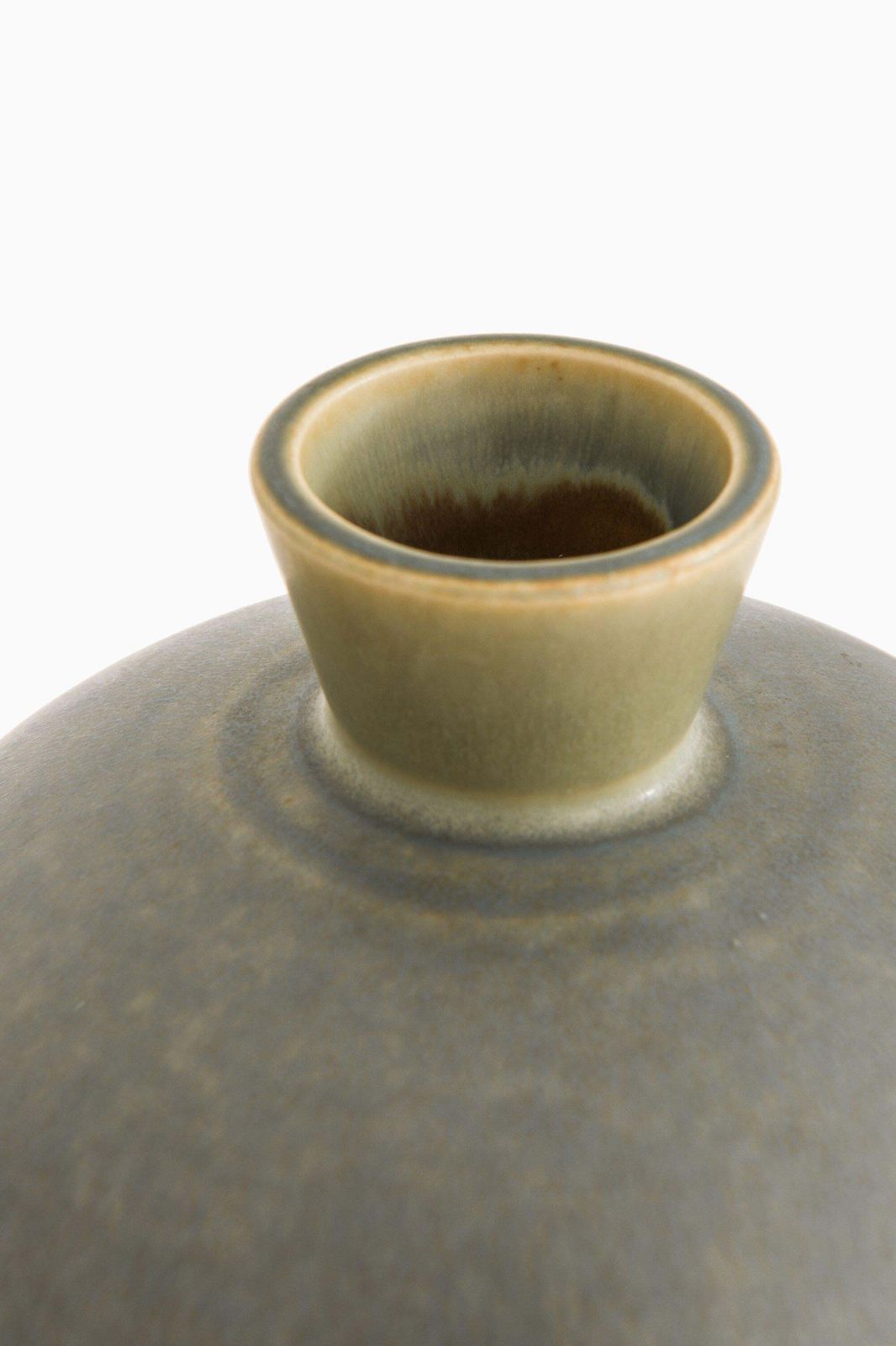 Ceramic Vase In Hare Fur Glaze By Berndt Friberg photo 4174.0