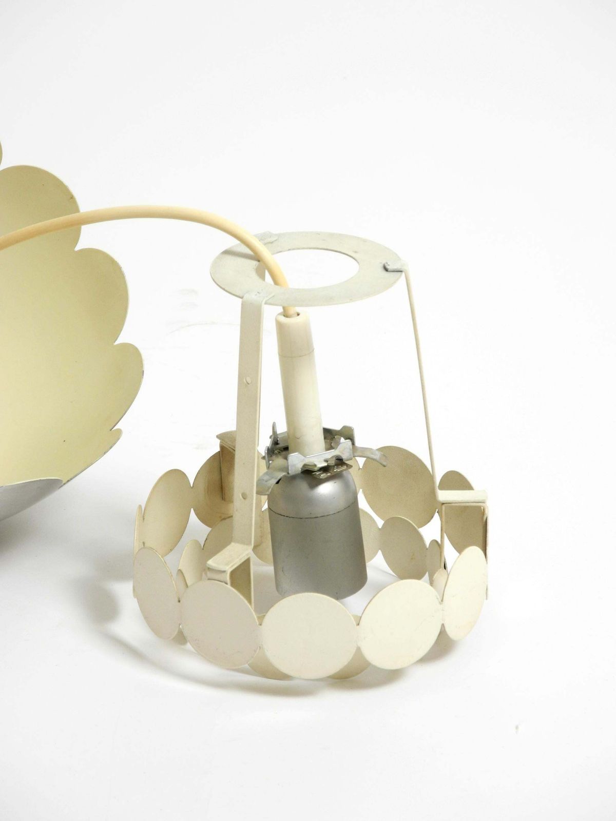 photo for sale Small  1960s Space Age Pendant Lamp By Doria Made Of Aluminum And Metal