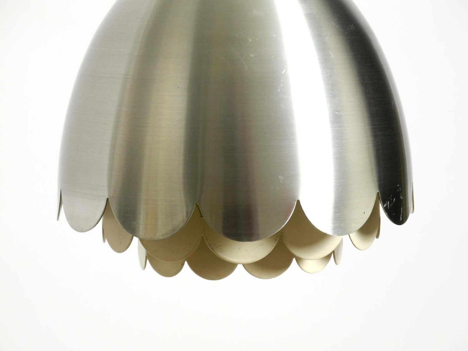 750.0 Small  1960s Space Age Pendant Lamp By Doria Made Of Aluminum And Metal photo