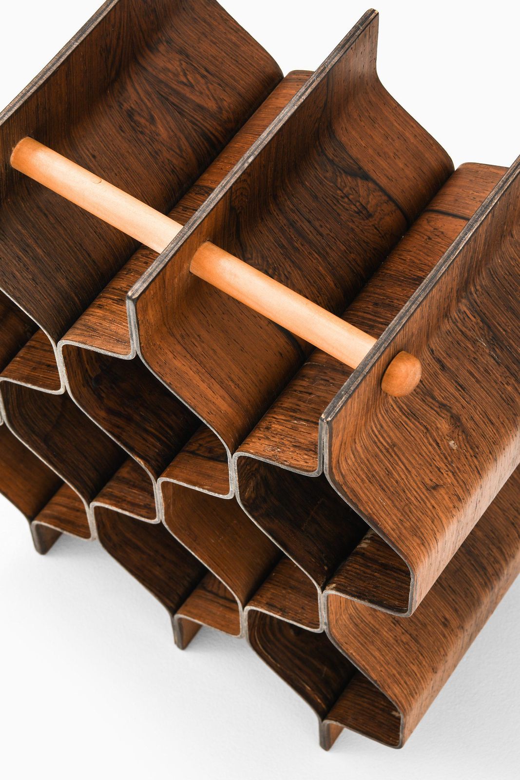 Wine Rack / Bottle Stand In Rosewood By Torsten Johansson, 1950's photo 2385.0