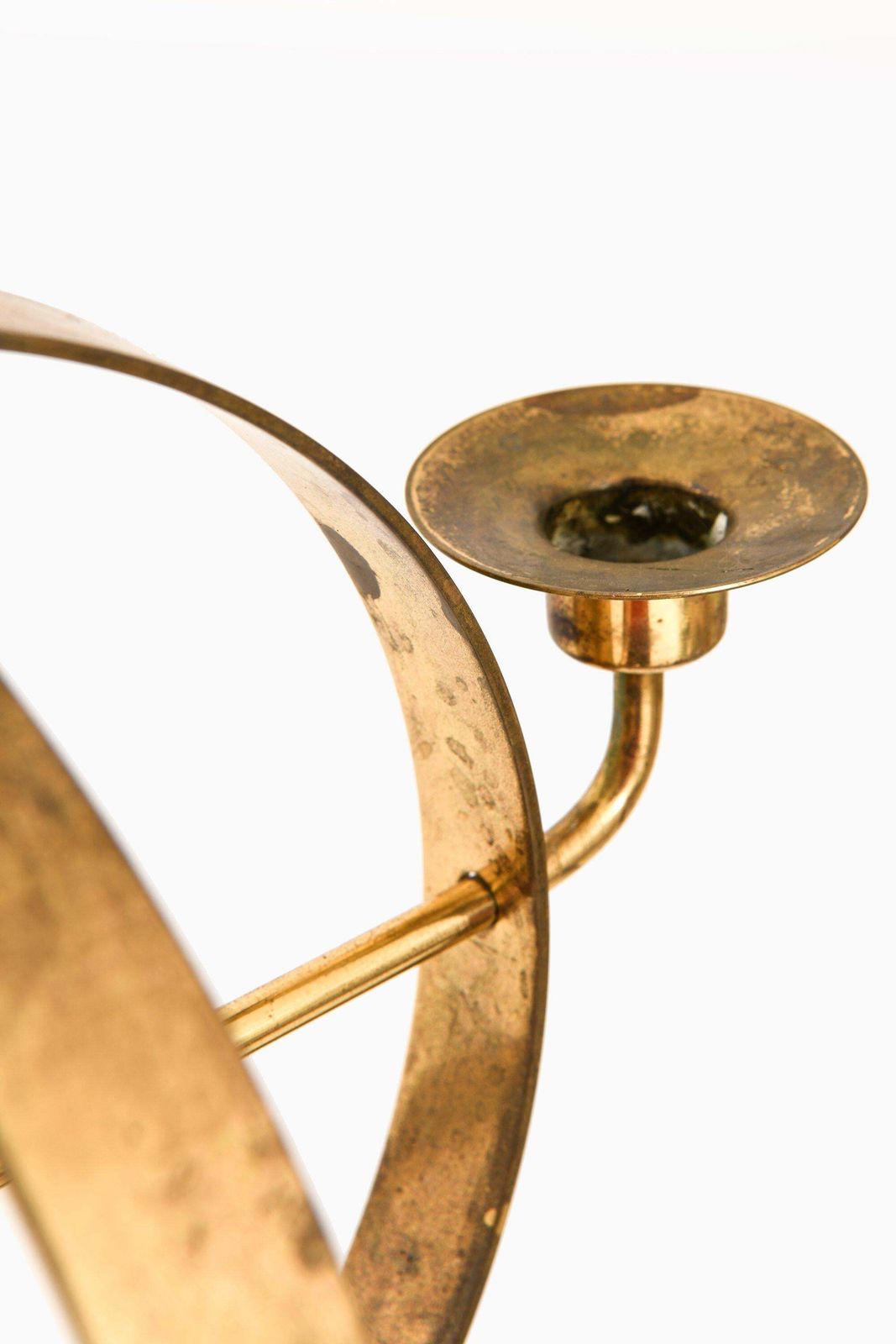 Candleabra Chandelier In Brass By Hans Agne Jakobsson, 1960's photo 2430.0