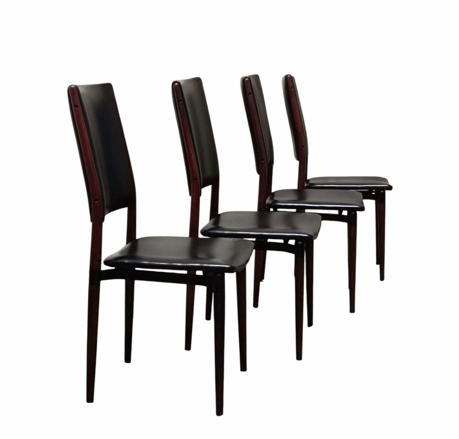 Osvaldo Borsani & Eugenio Gerli Per Tecno Set Di 4 Sedie "S81", Italia 1960s photo furniture