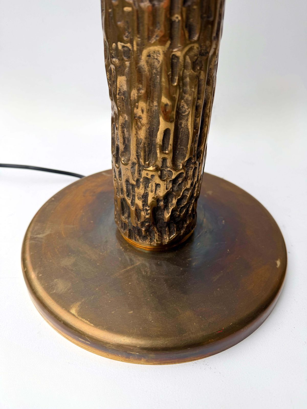 Pair Of Brass Sculpture Lamps By Angelo Brotto For Esperia Italy, 1980s photo vinterior