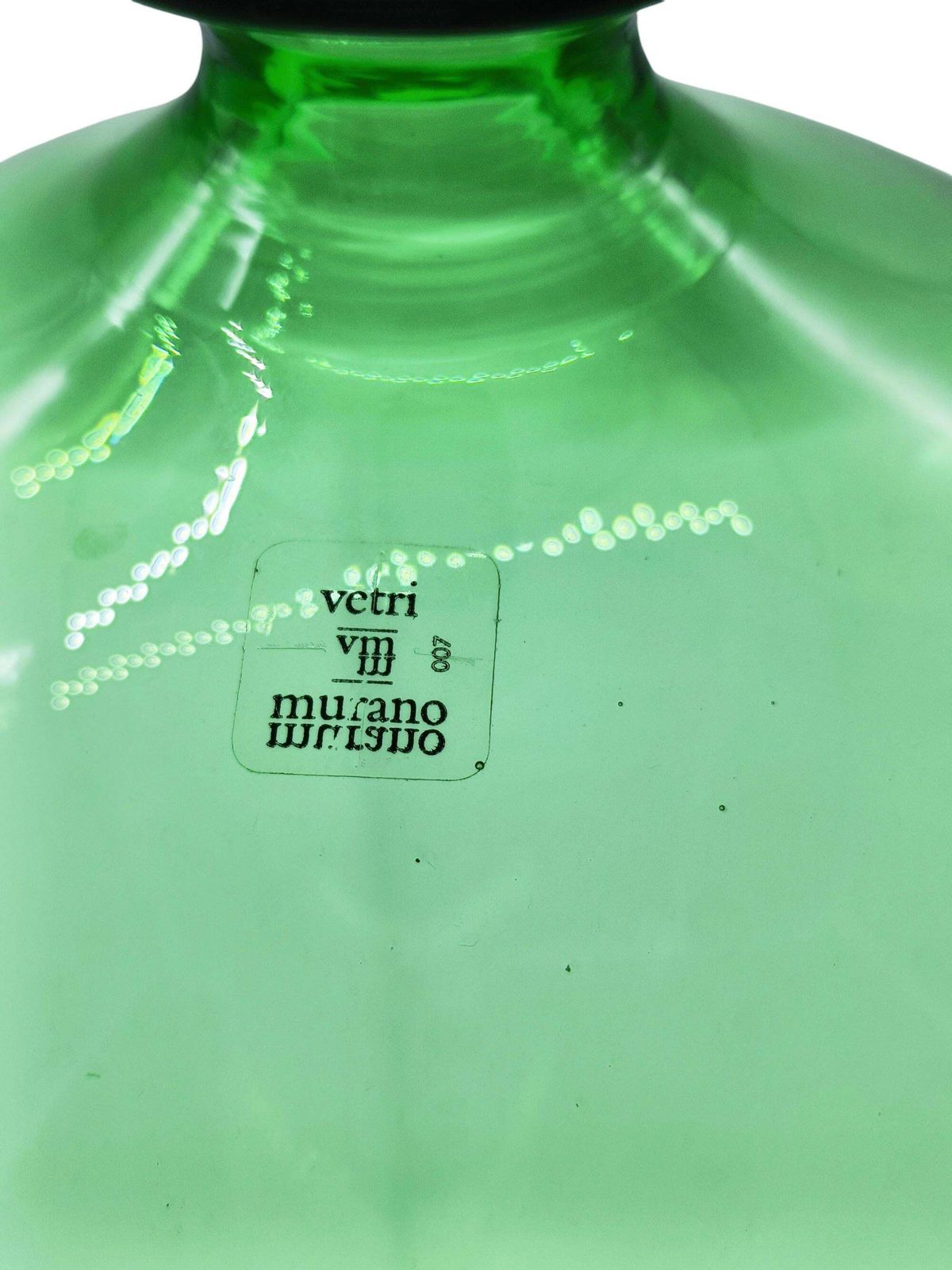 Barovier & Toso Vaso "Veronese" In Vetro Di Murano Verde, Italia 1980s photo 2255.0