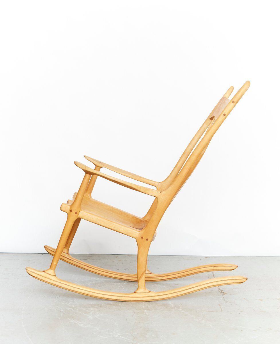 Rocking Chair In The Style Of Sam Maloof
