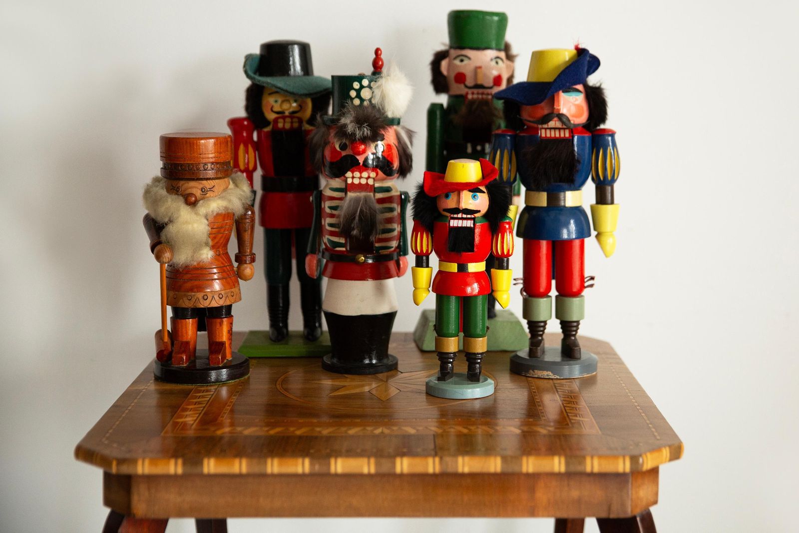 Vintage Christmas Medium Nutcracker, Wood, Erzgebirge, Germany, 1970 photo Home Decor