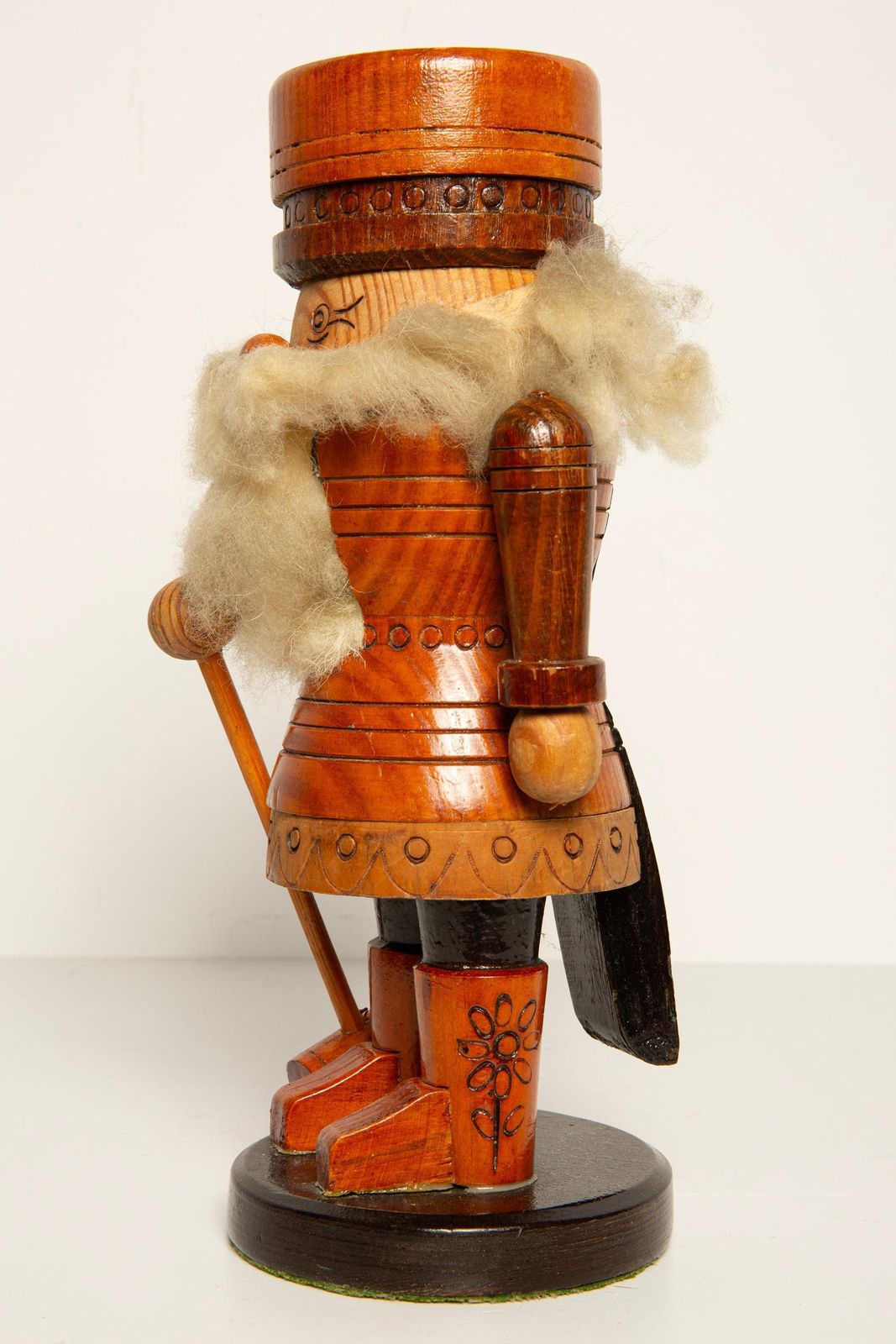 photo for sale Vintage Christmas Medium Nutcracker, Wood, Erzgebirge, Germany, 1970