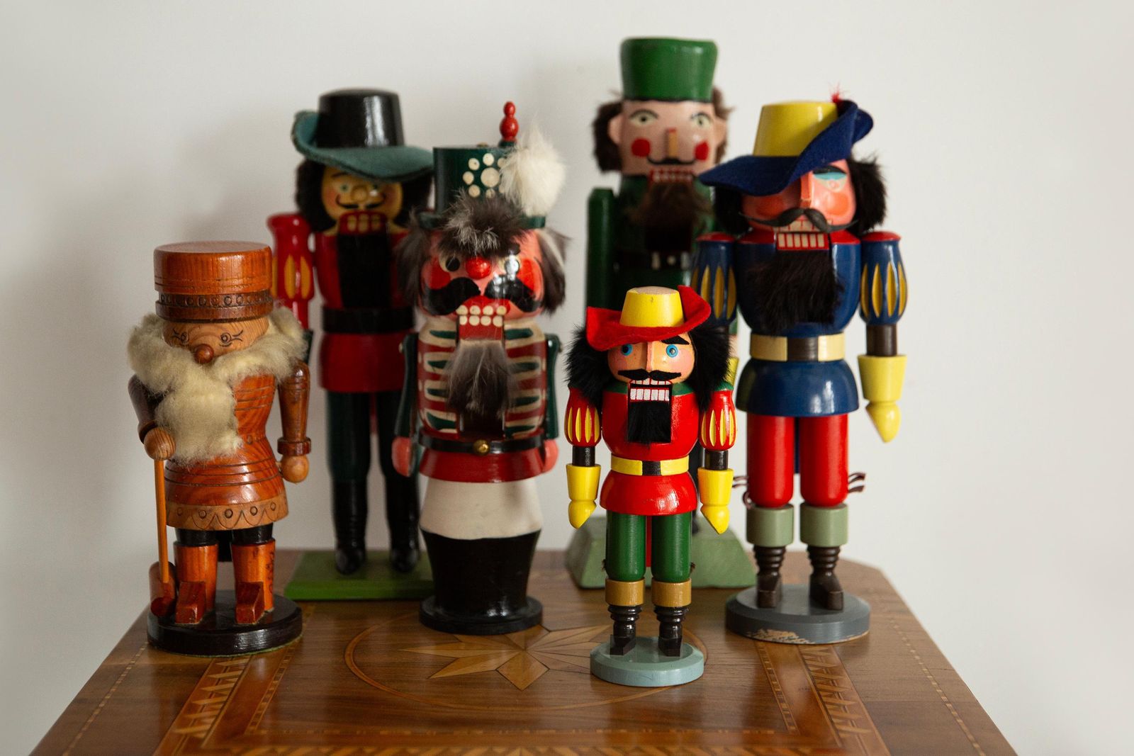 Vintage Christmas Big Red Nutcracker, Wood, Erzgebirge, Germany, 1970 photo for sale