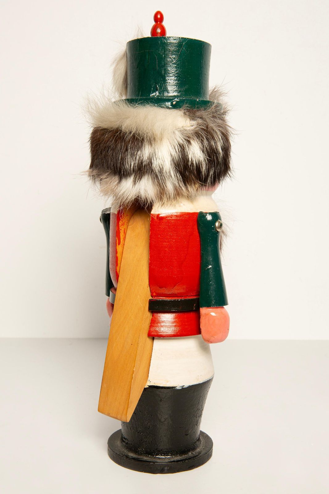 photo buy Vintage Christmas Big Red Nutcracker, Wood, Erzgebirge, Germany, 1970